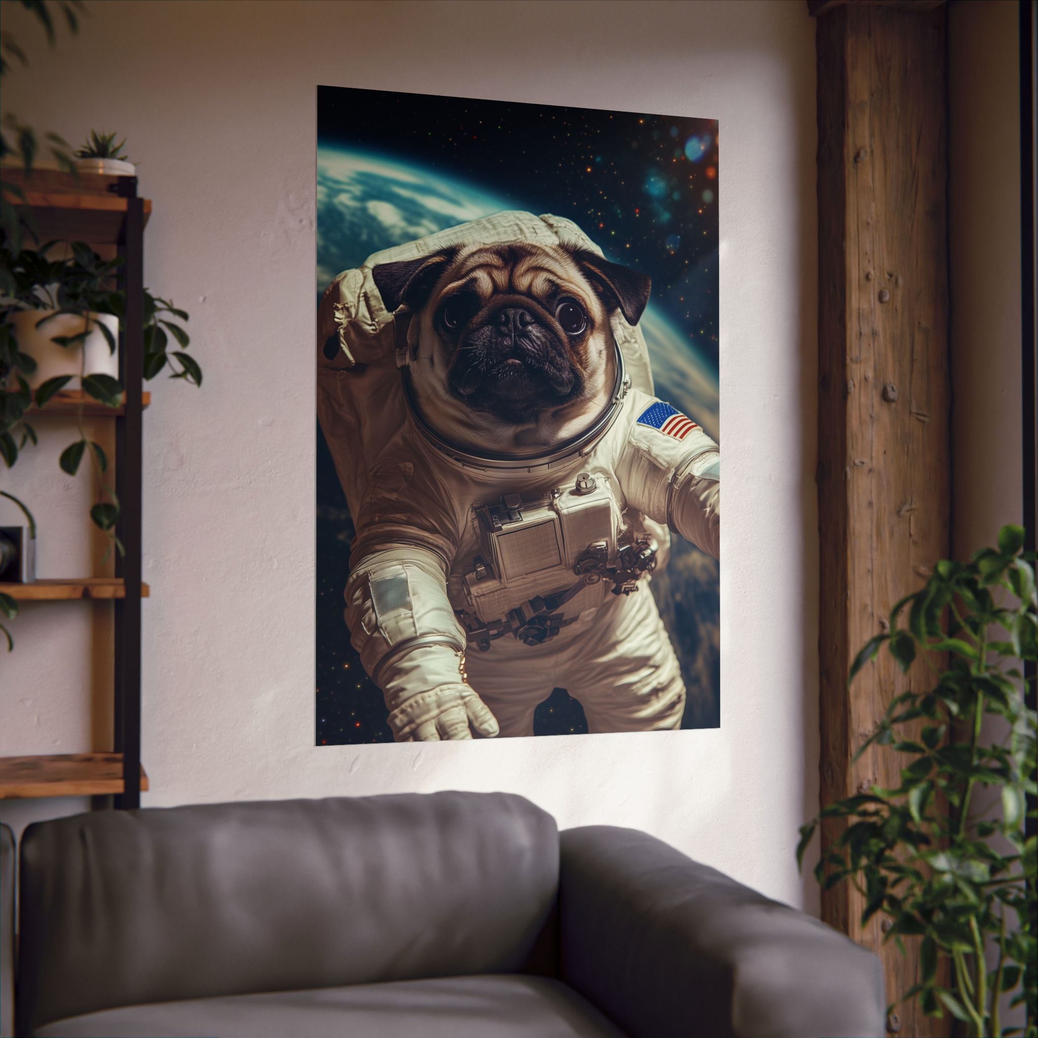 Cosmic Pug Poster