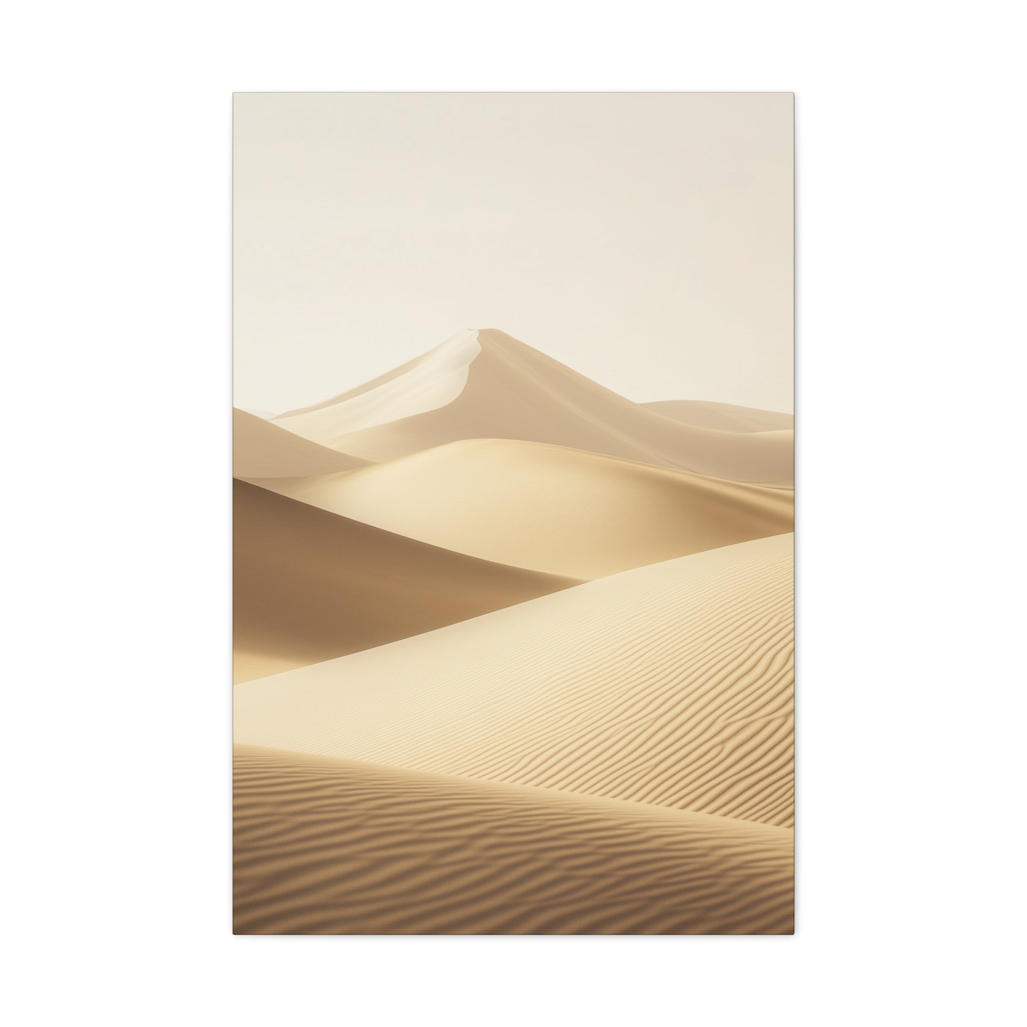 Minimalist Desert Dunes Canvas Wall Art - SynthFrame