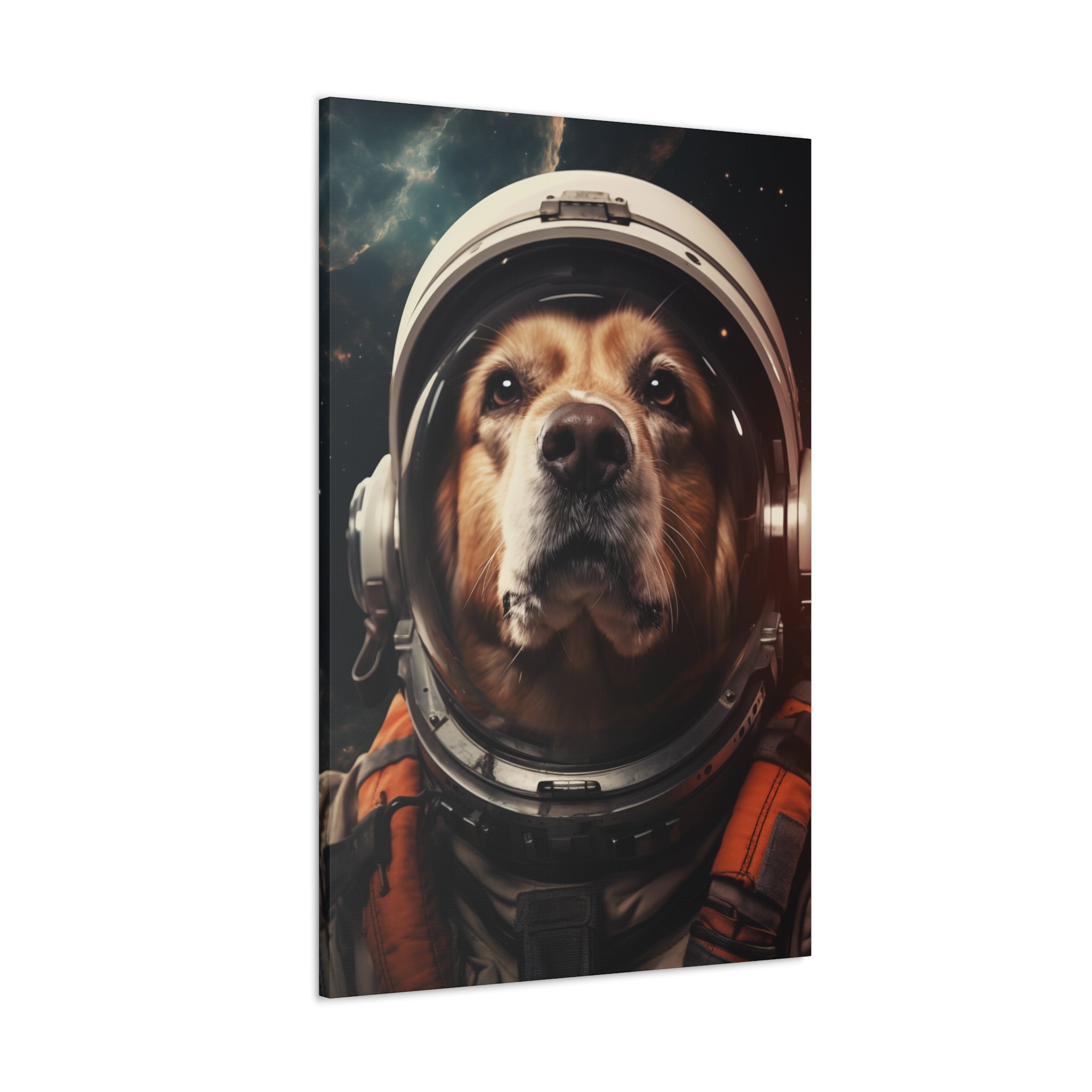 AstroDog 1 Canvas Wall Art - SynthFrame