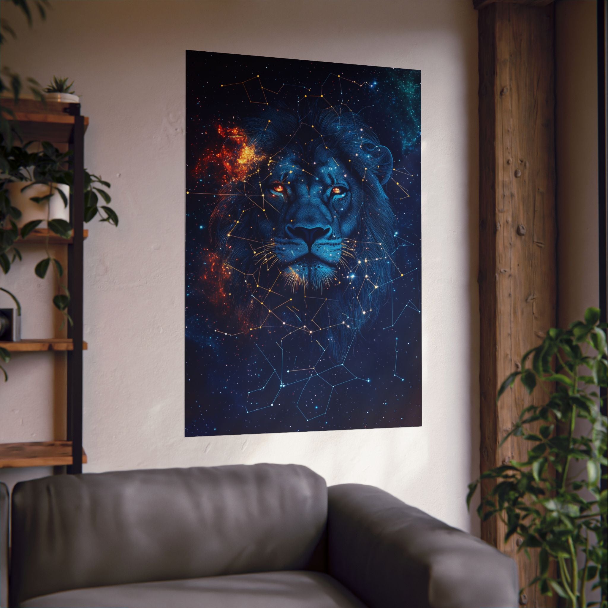 Constellation Lion Poster