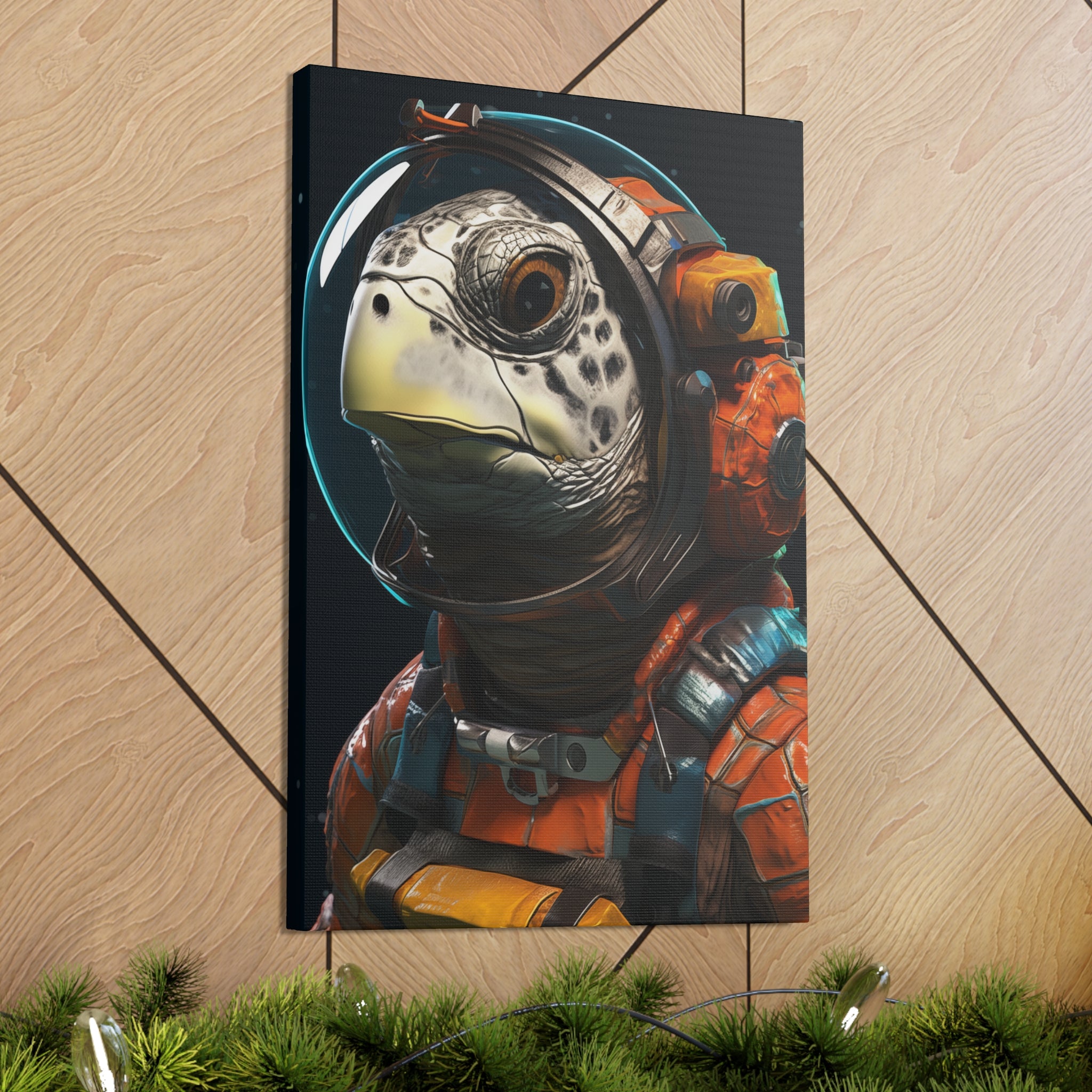 AstroTurtle 2 Canvas Wall Art - SynthFrame