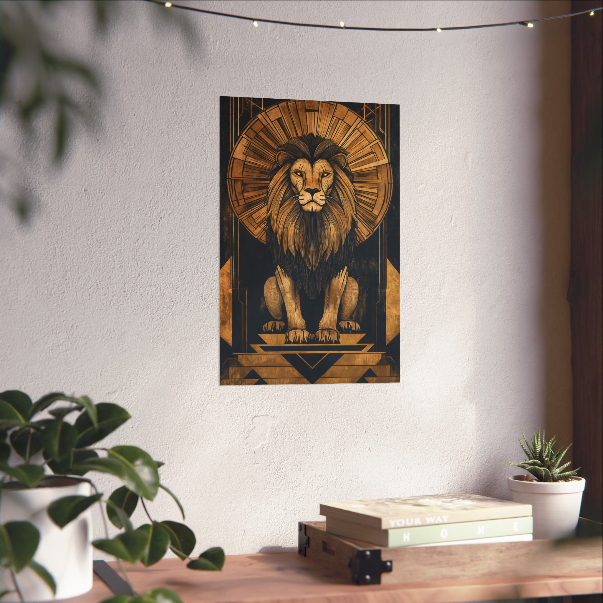 Gilded Lion Poster