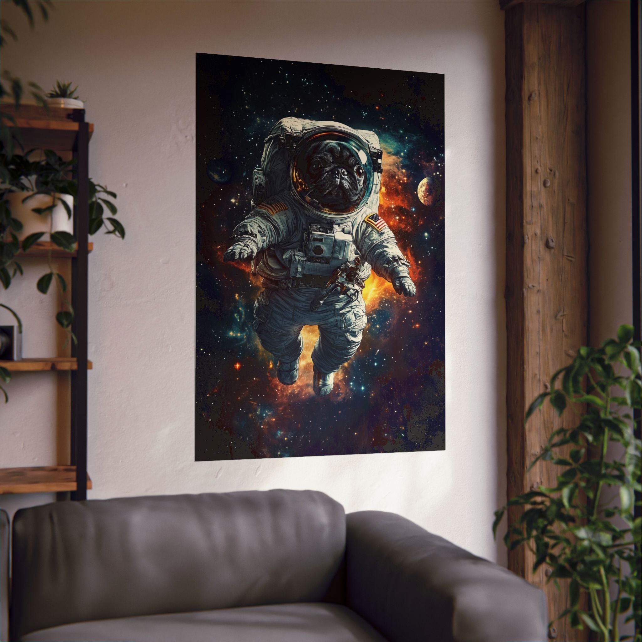 Cosmic Pug Poster