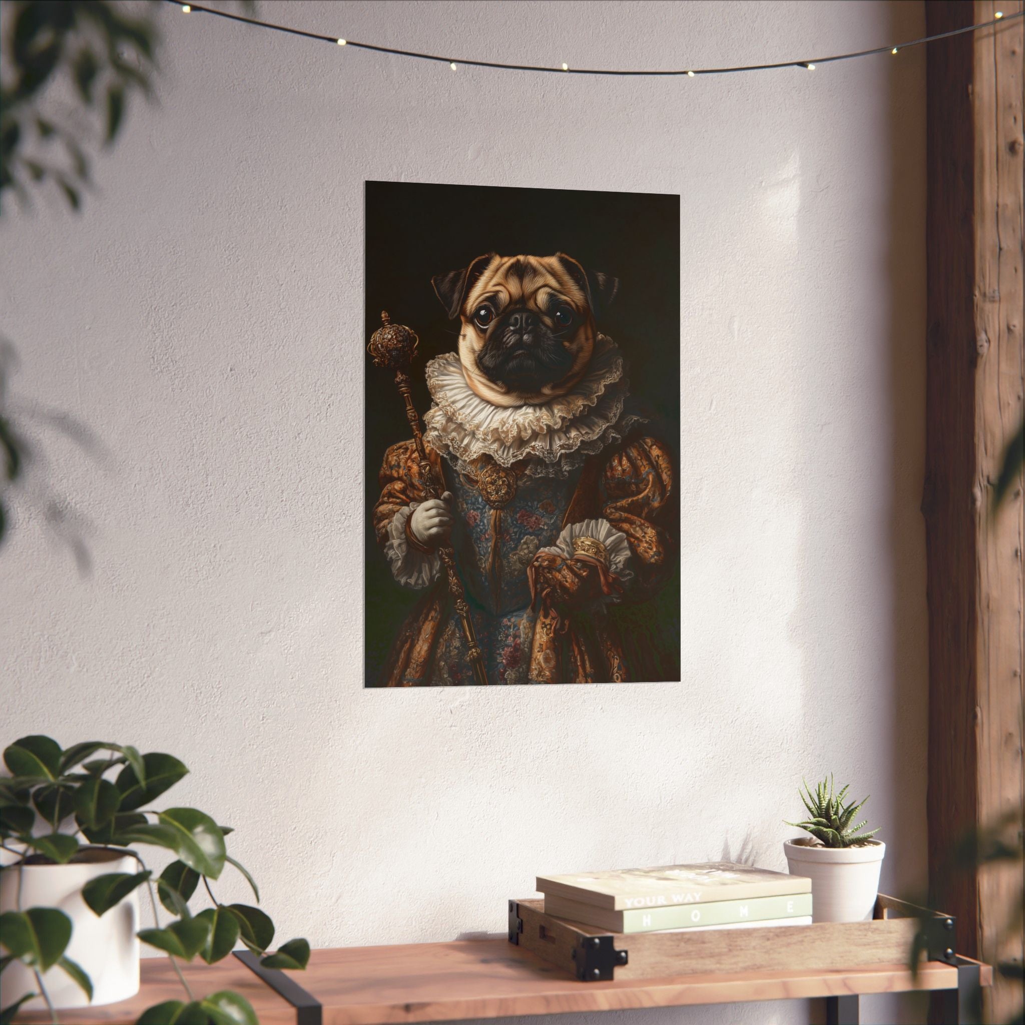 Renaissance Pug Poster