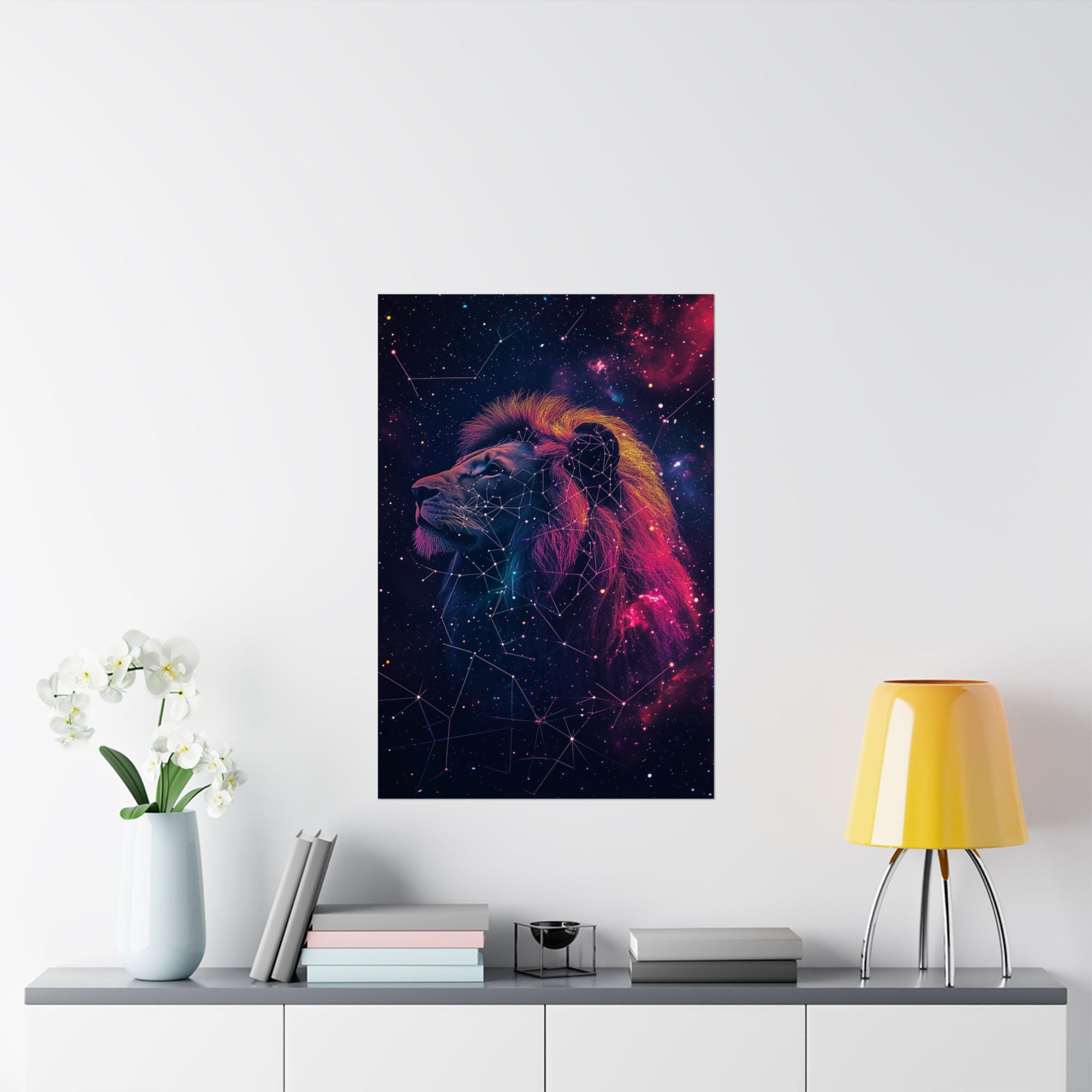 Constellation Lion Poster