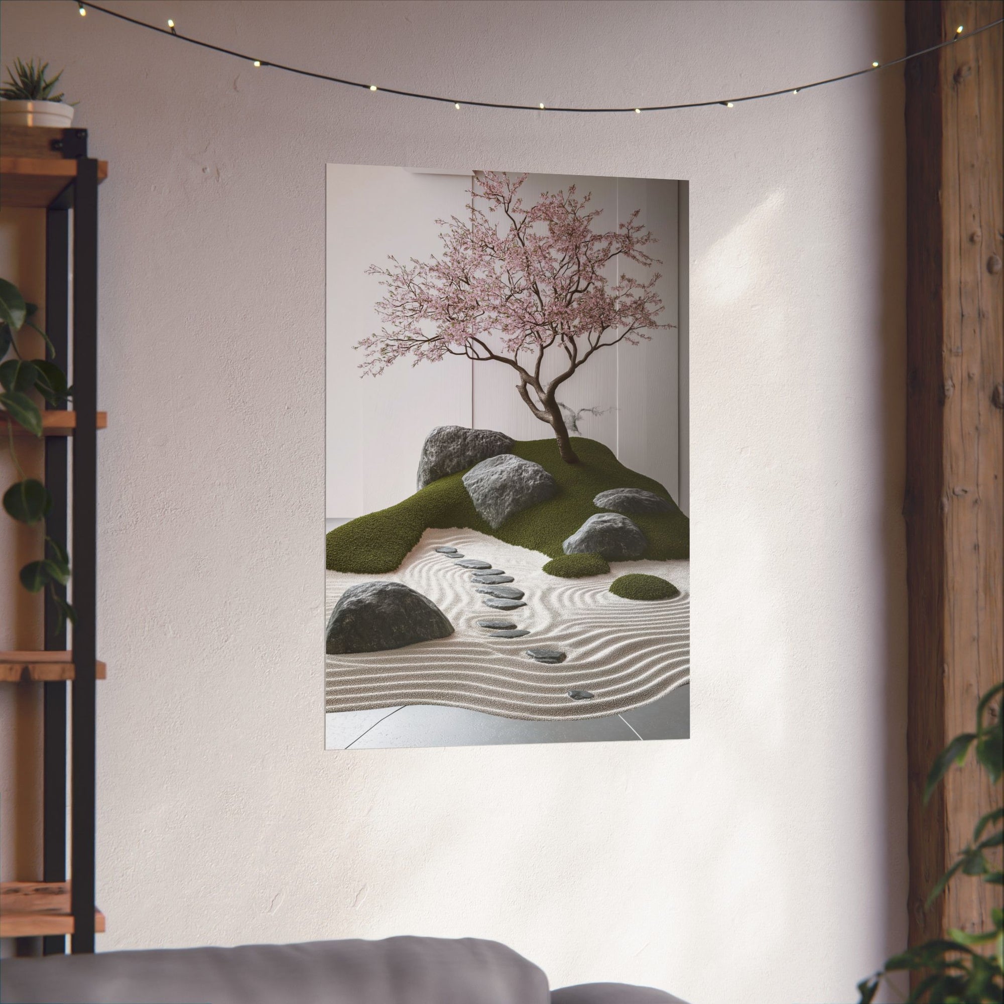 Zen Japanese Garden Poster Wall Art - SynthFrame