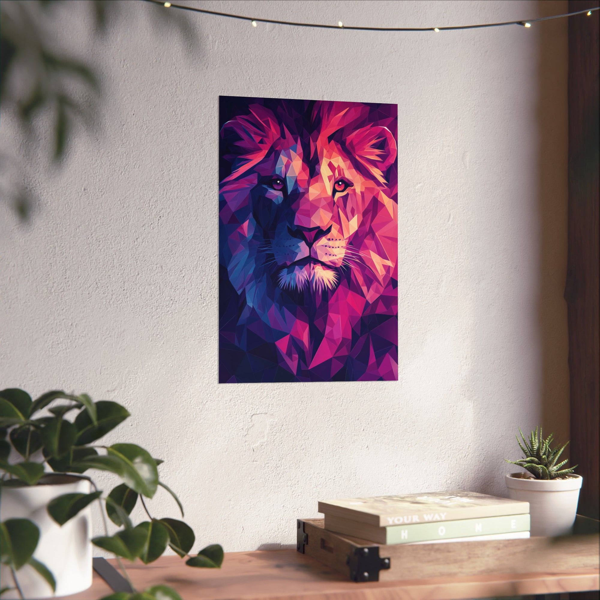 Crystalline Lion Poster