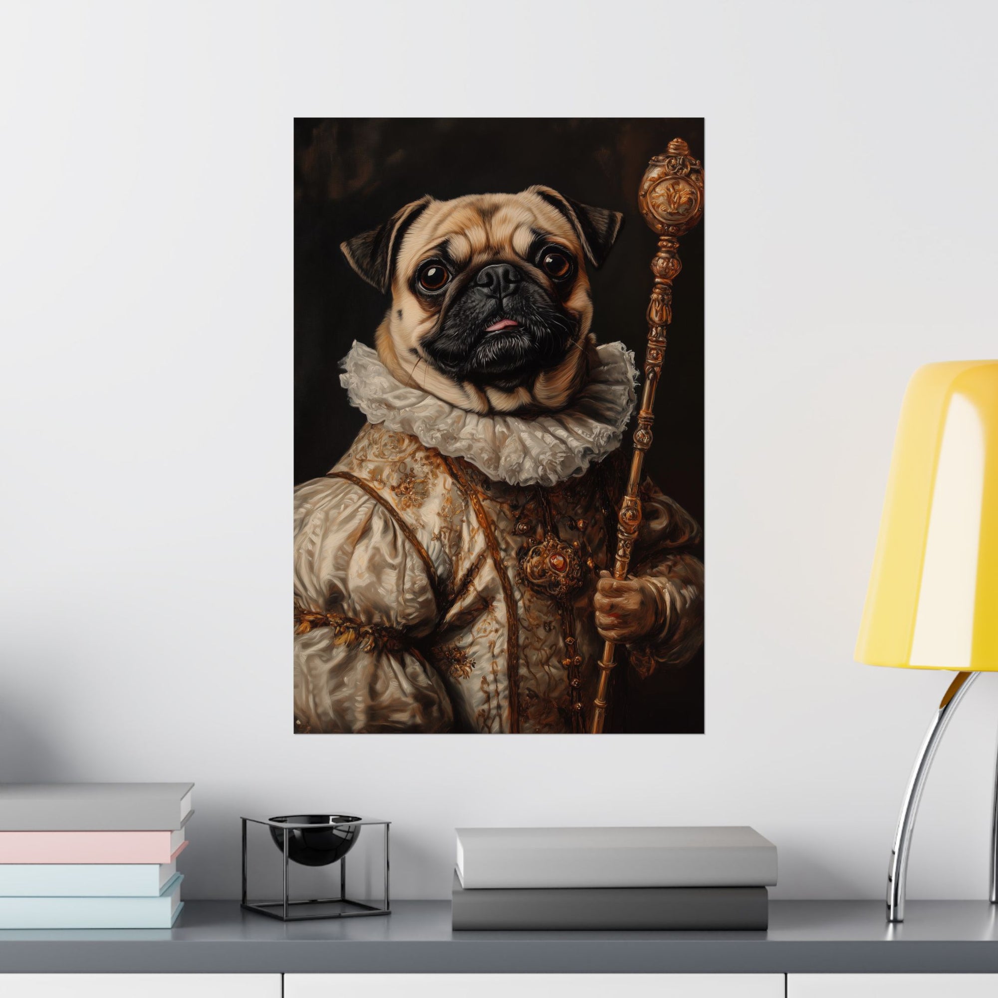 Renaissance Pug Poster