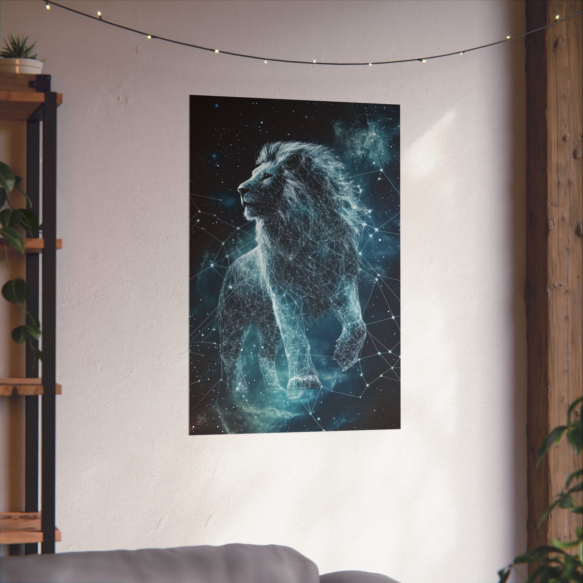 Constellation Lion Poster