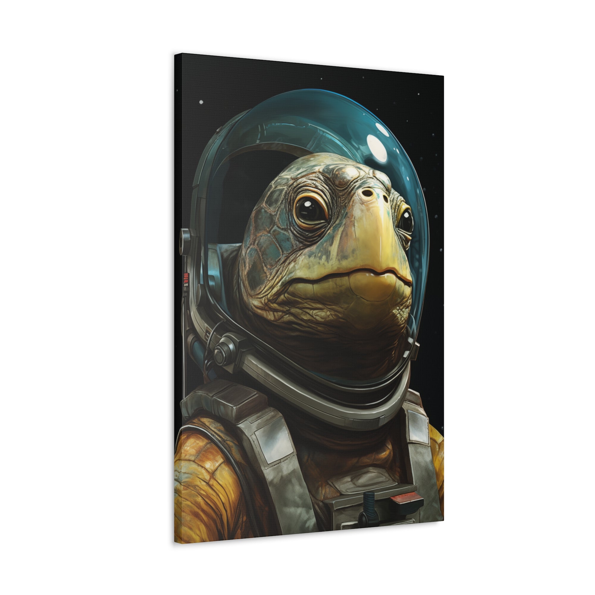 AstroTurtle 1 Canvas Wall Art - SynthFrame