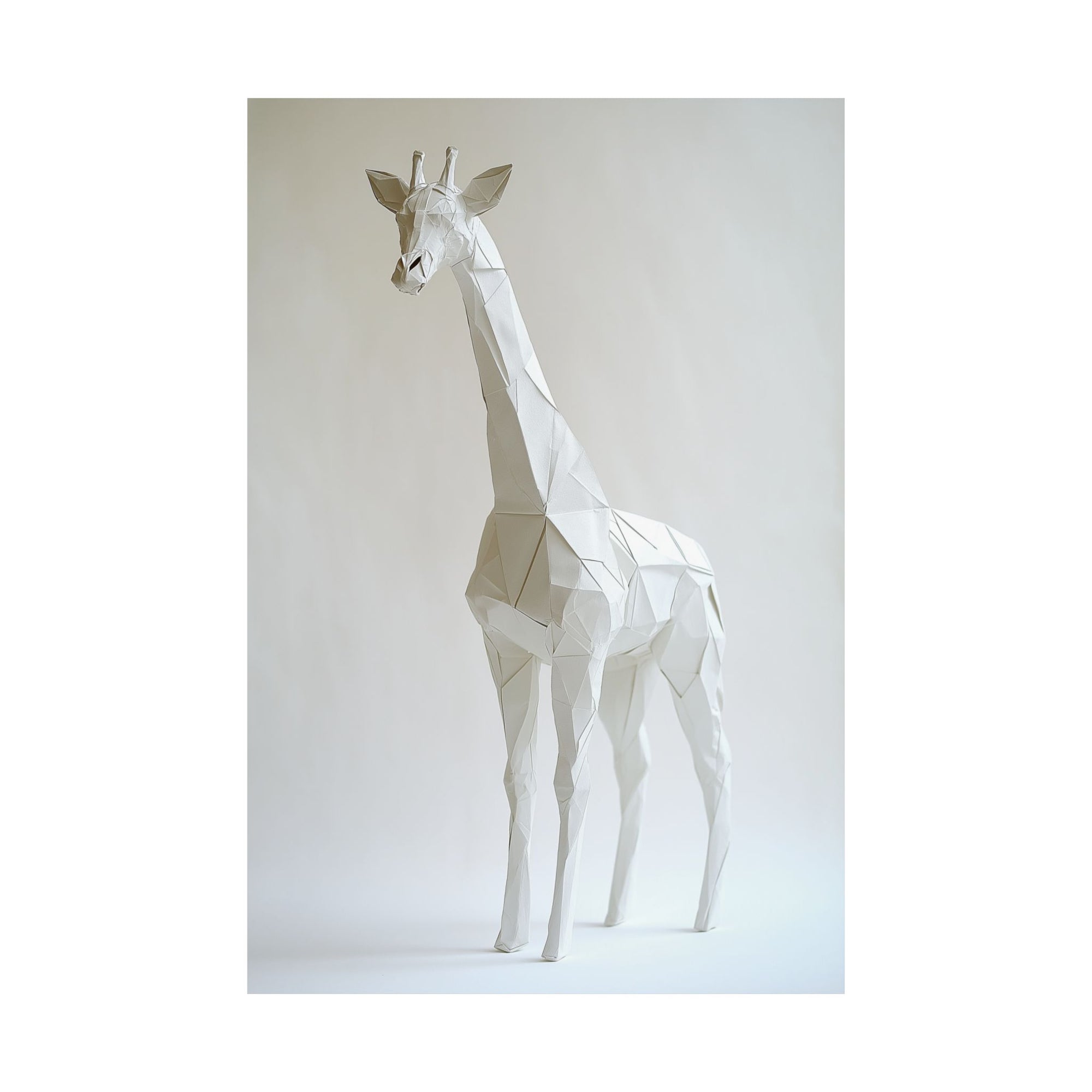 Folded Giraffe Poster