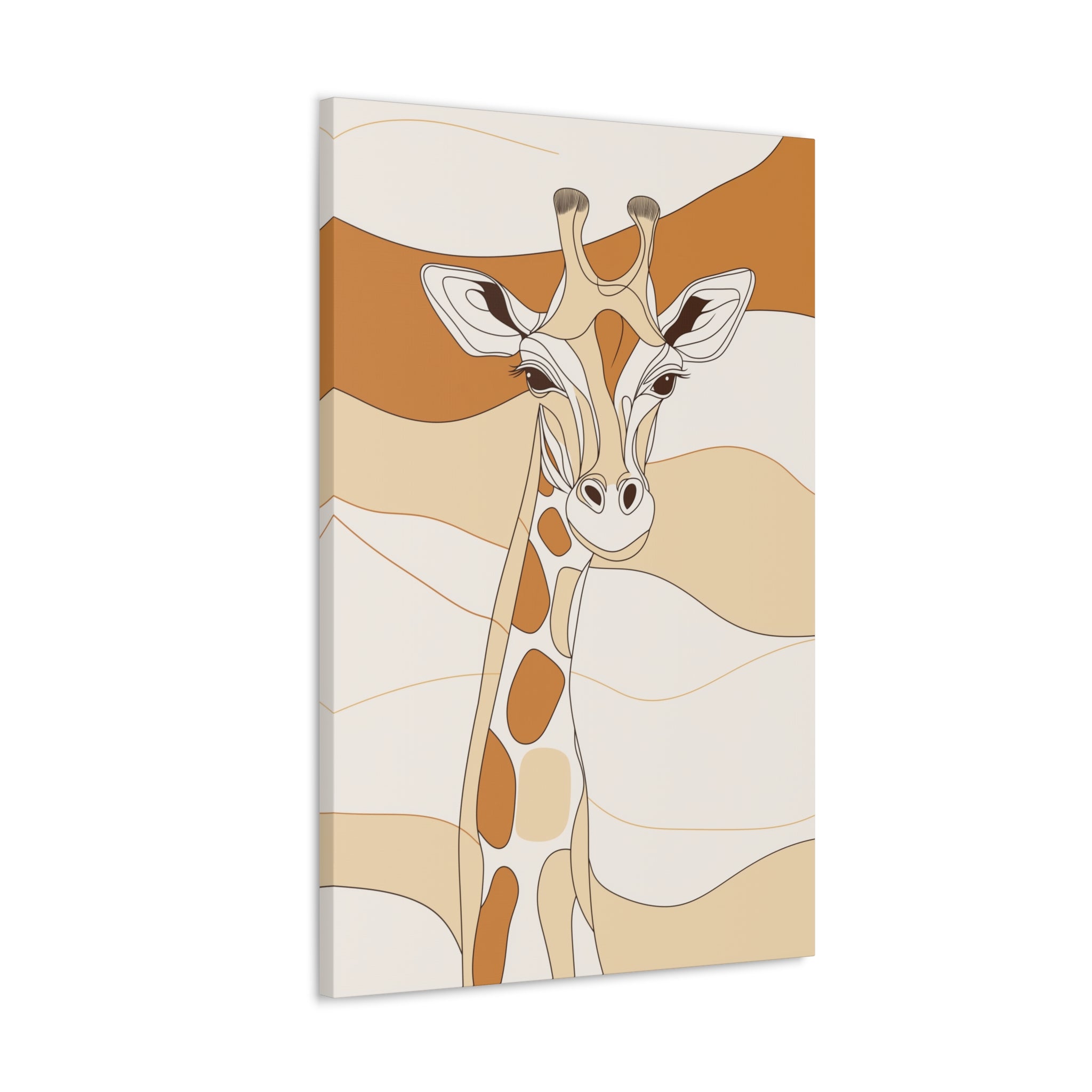 Essence of Giraffe Canvas Wall Art - SynthFrame