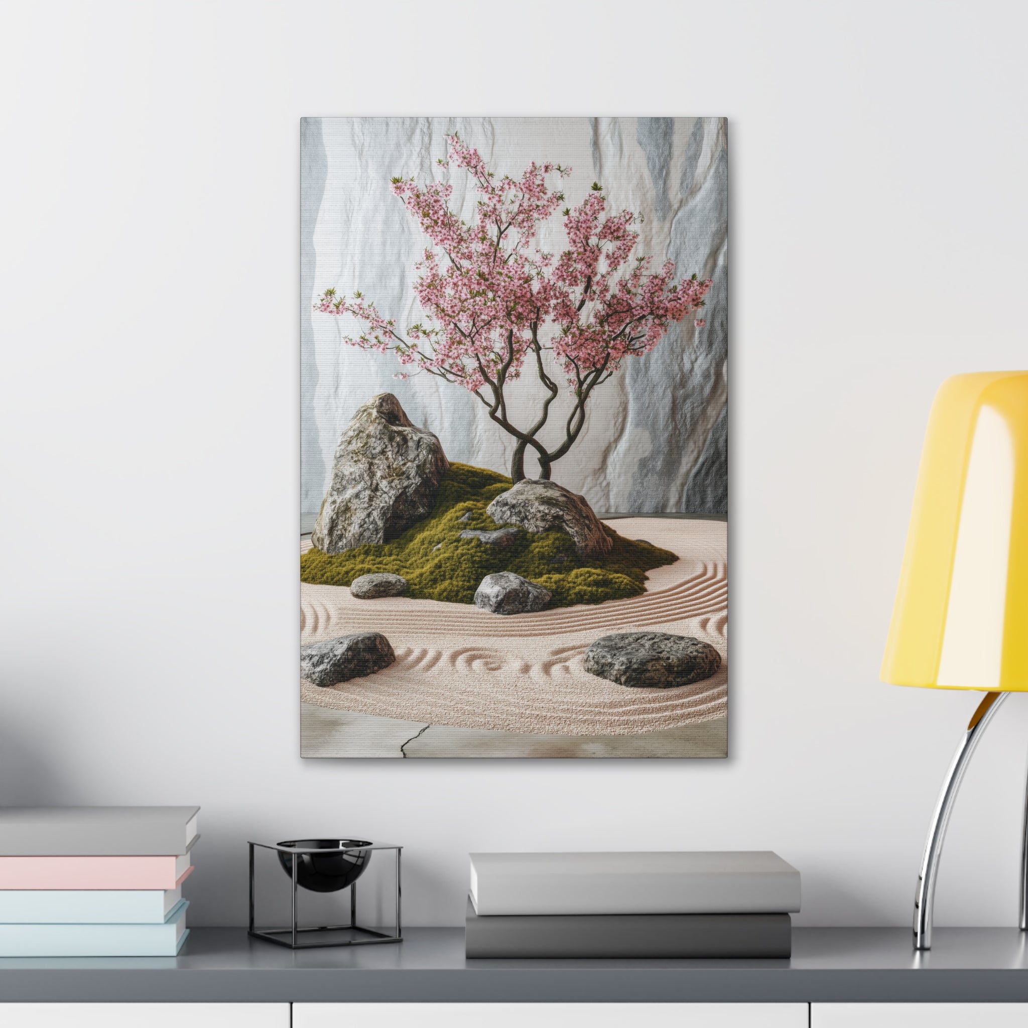 Zen Japanese Garden Canvas Wall Art - SynthFrame