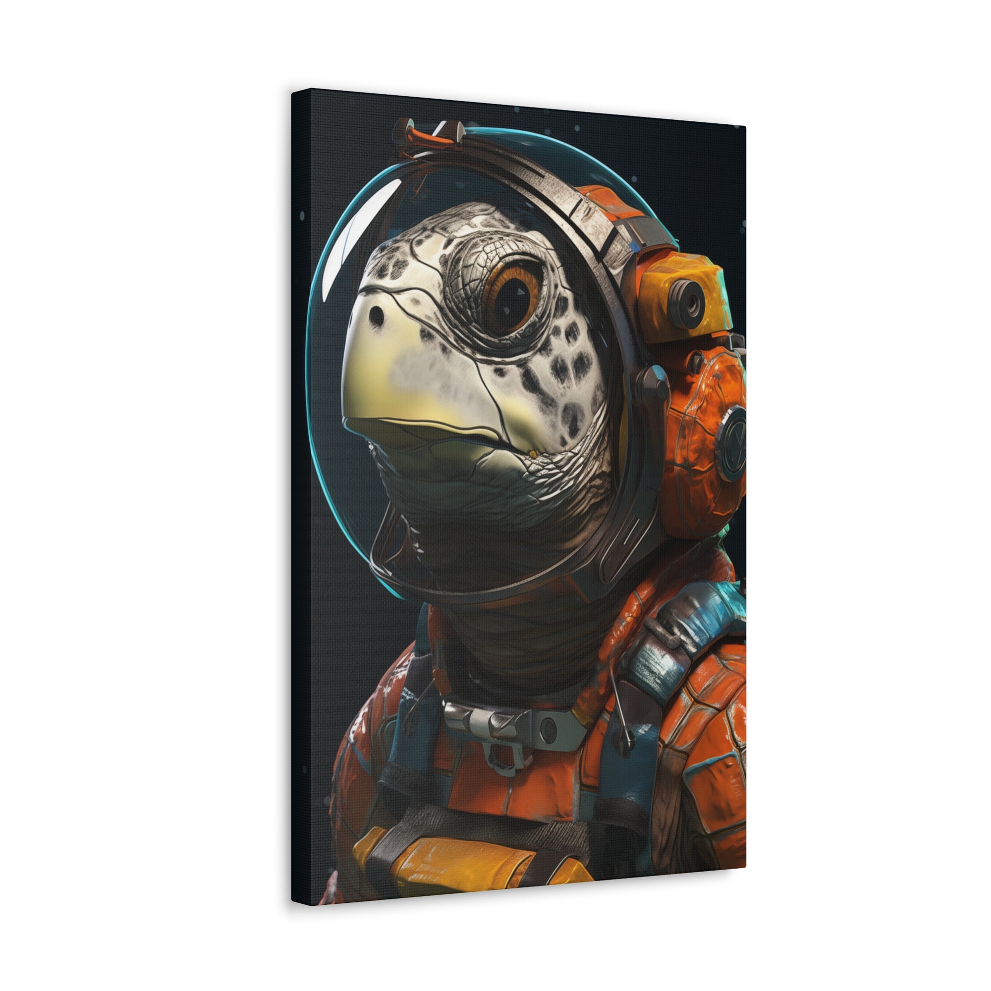 AstroTurtle 2 Canvas Wall Art - SynthFrame