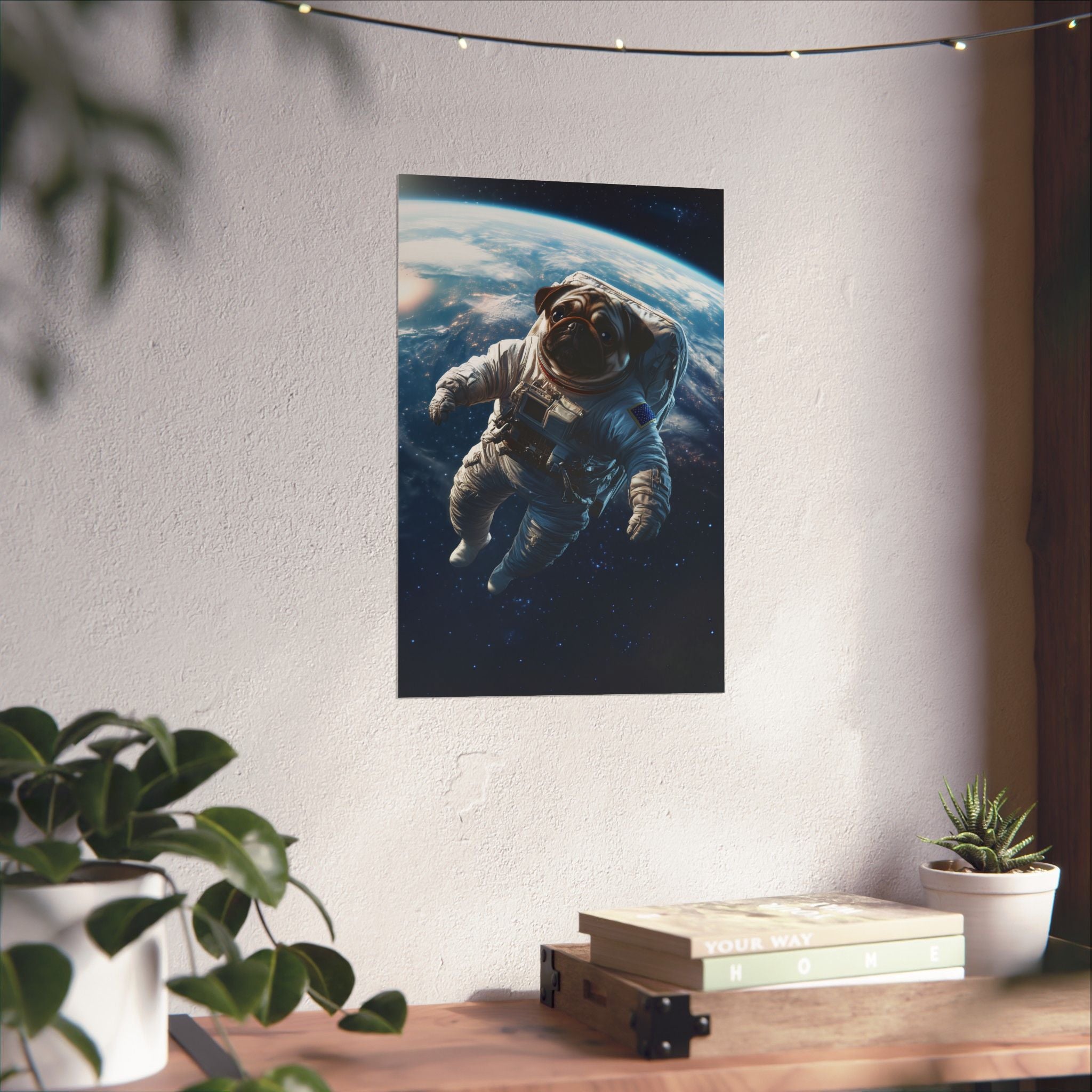 Cosmic Pug Poster