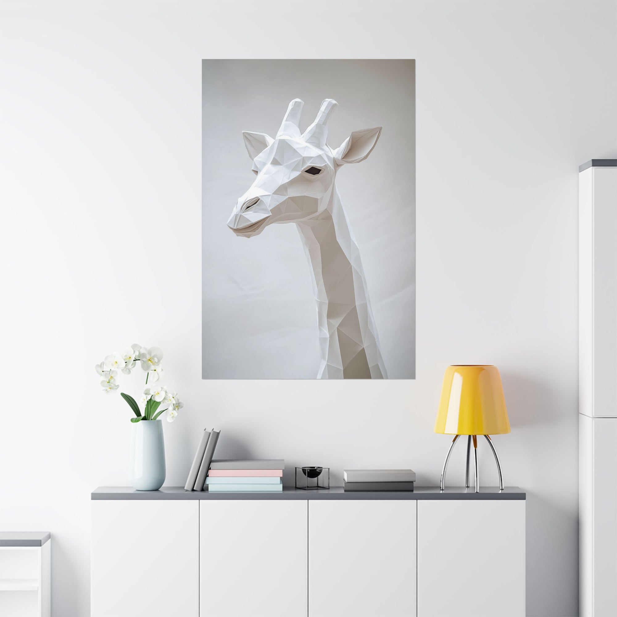 Folded Giraffe Poster