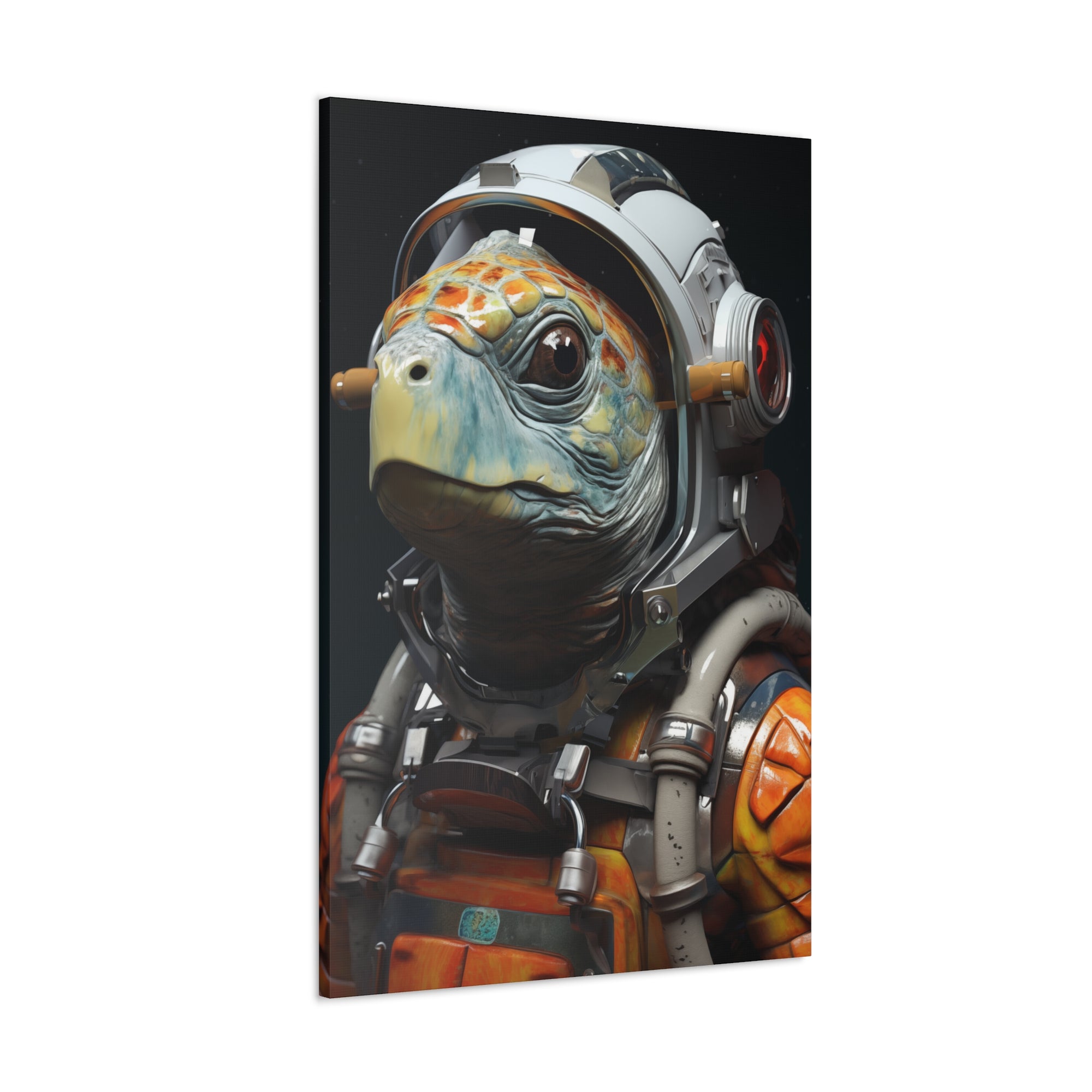 AstroTurtle 3 Canvas Wall Art - SynthFrame