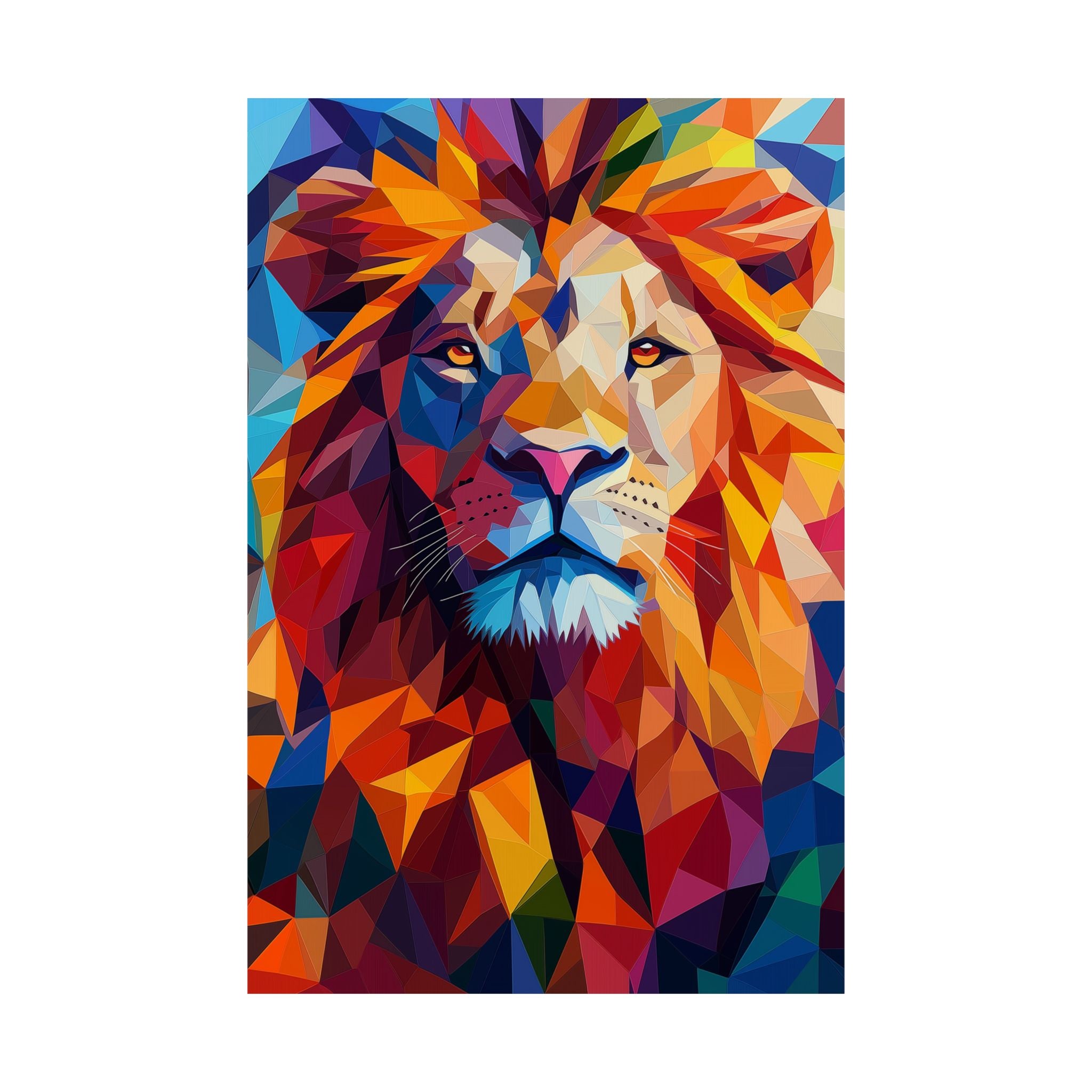 Crystalline Lion Poster