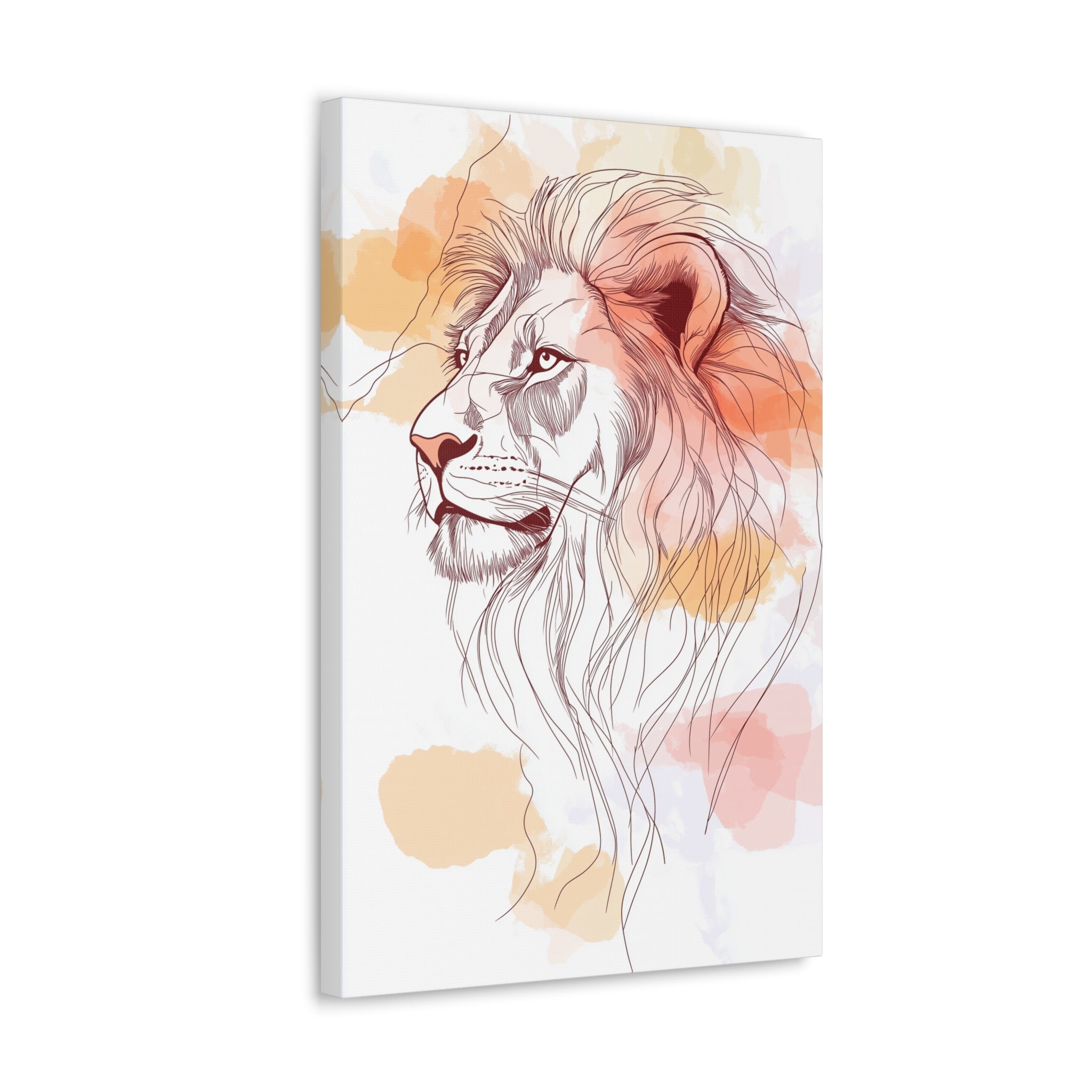 Essence of Lion Canvas Wall Art - SynthFrame