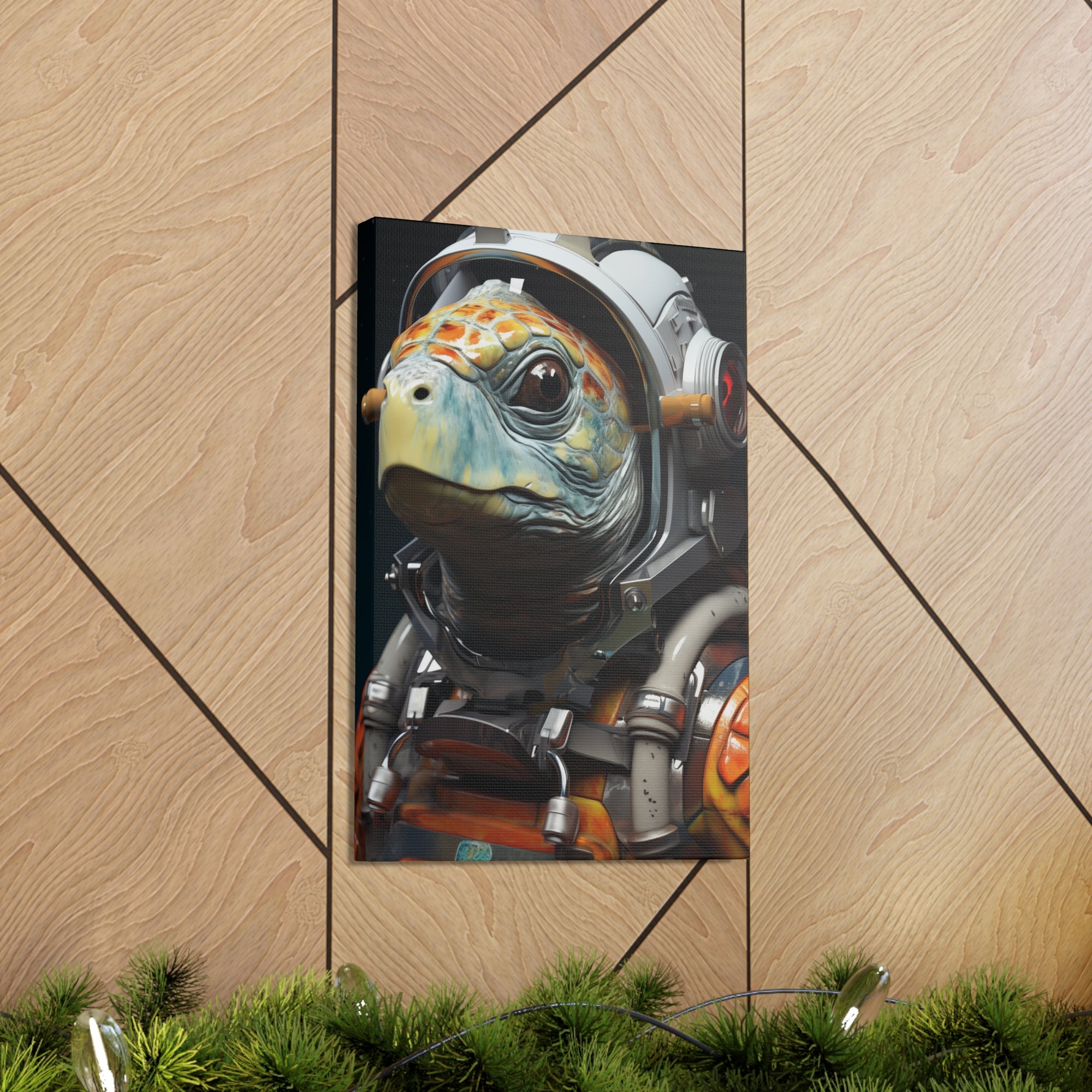 AstroTurtle 3 Canvas Wall Art - SynthFrame