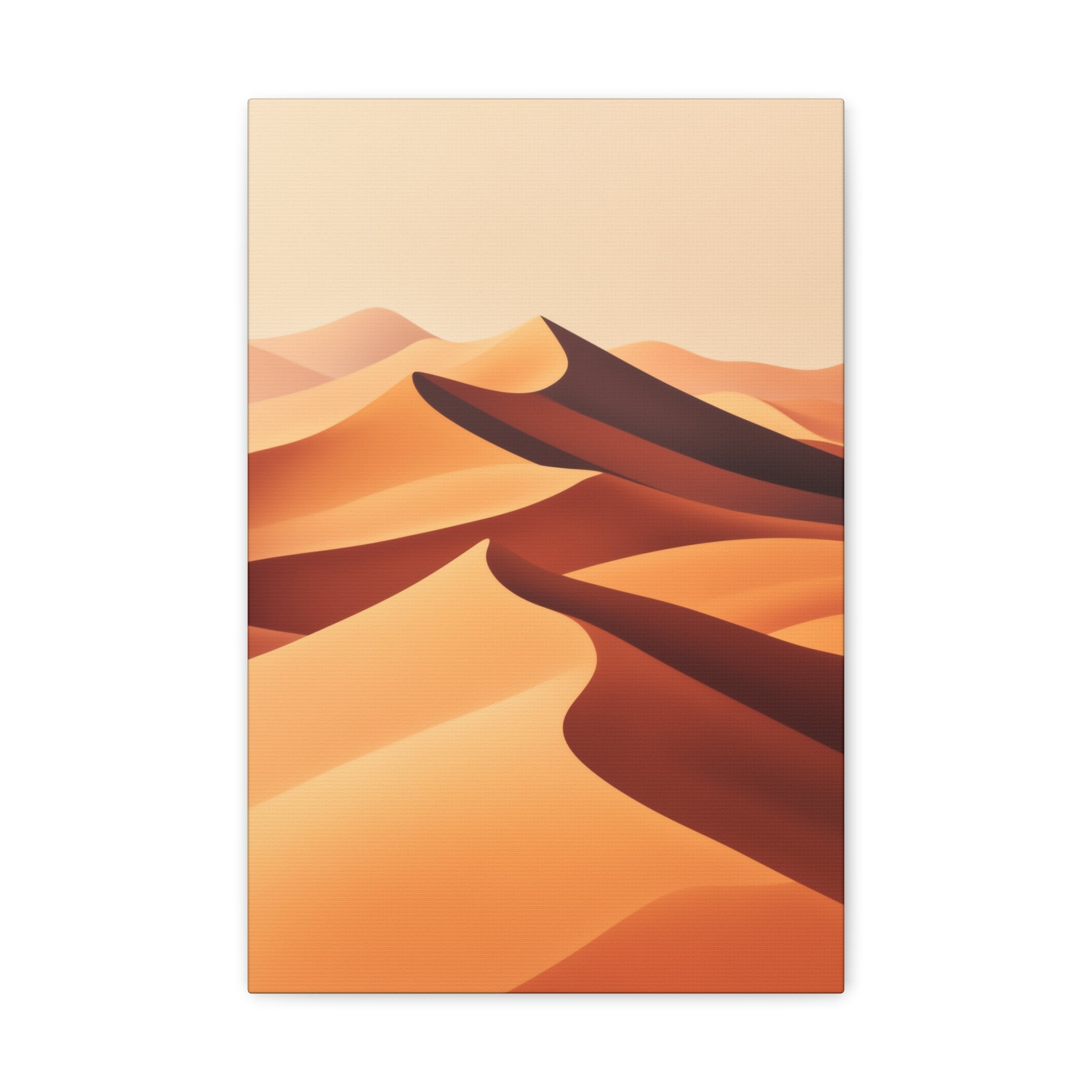 Minimalist Desert Dunes Canvas Wall Art - SynthFrame