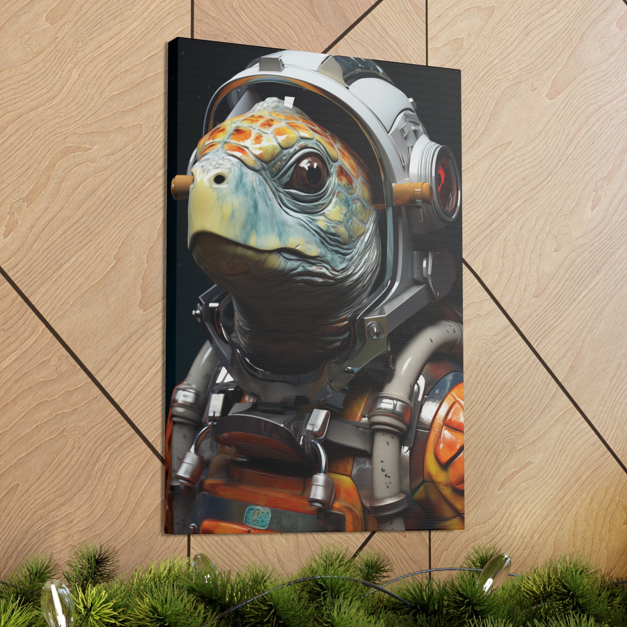 AstroTurtle 3 Canvas Wall Art - SynthFrame