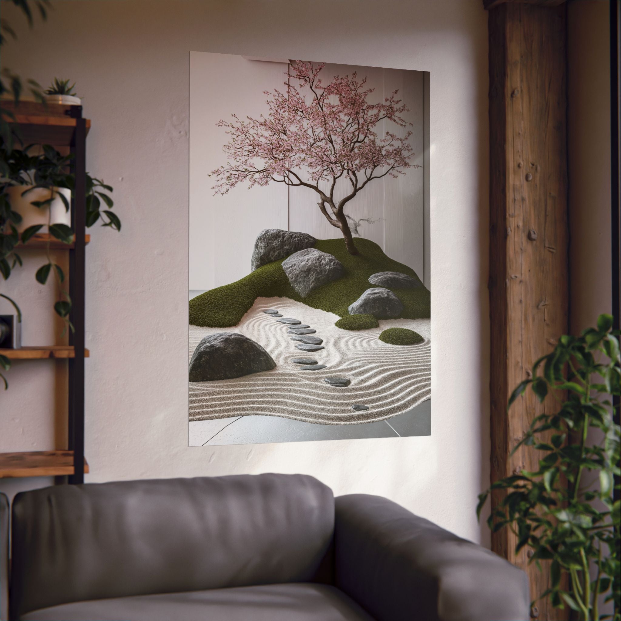 Zen Japanese Garden Poster Wall Art - SynthFrame