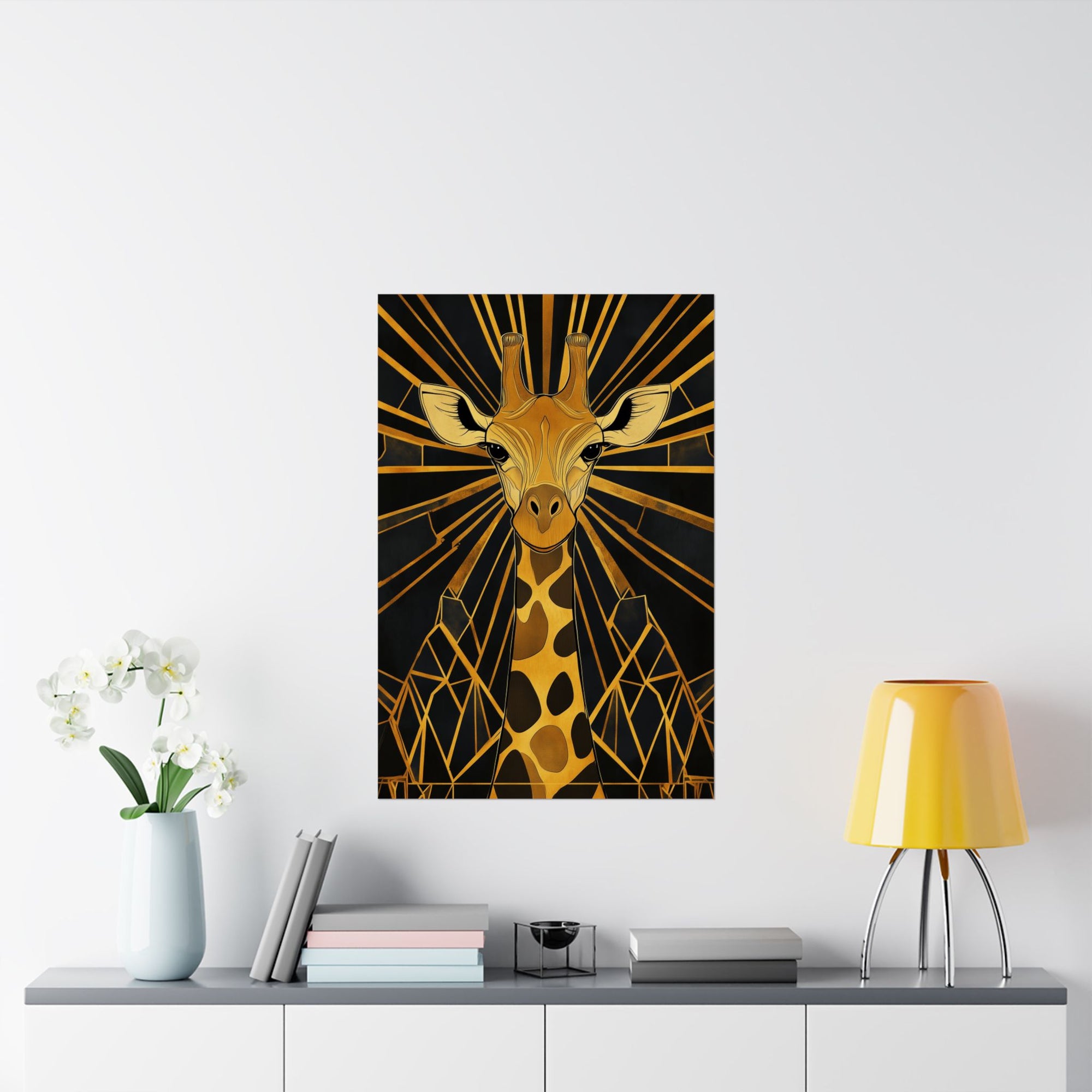 Gilded Giraffe Poster