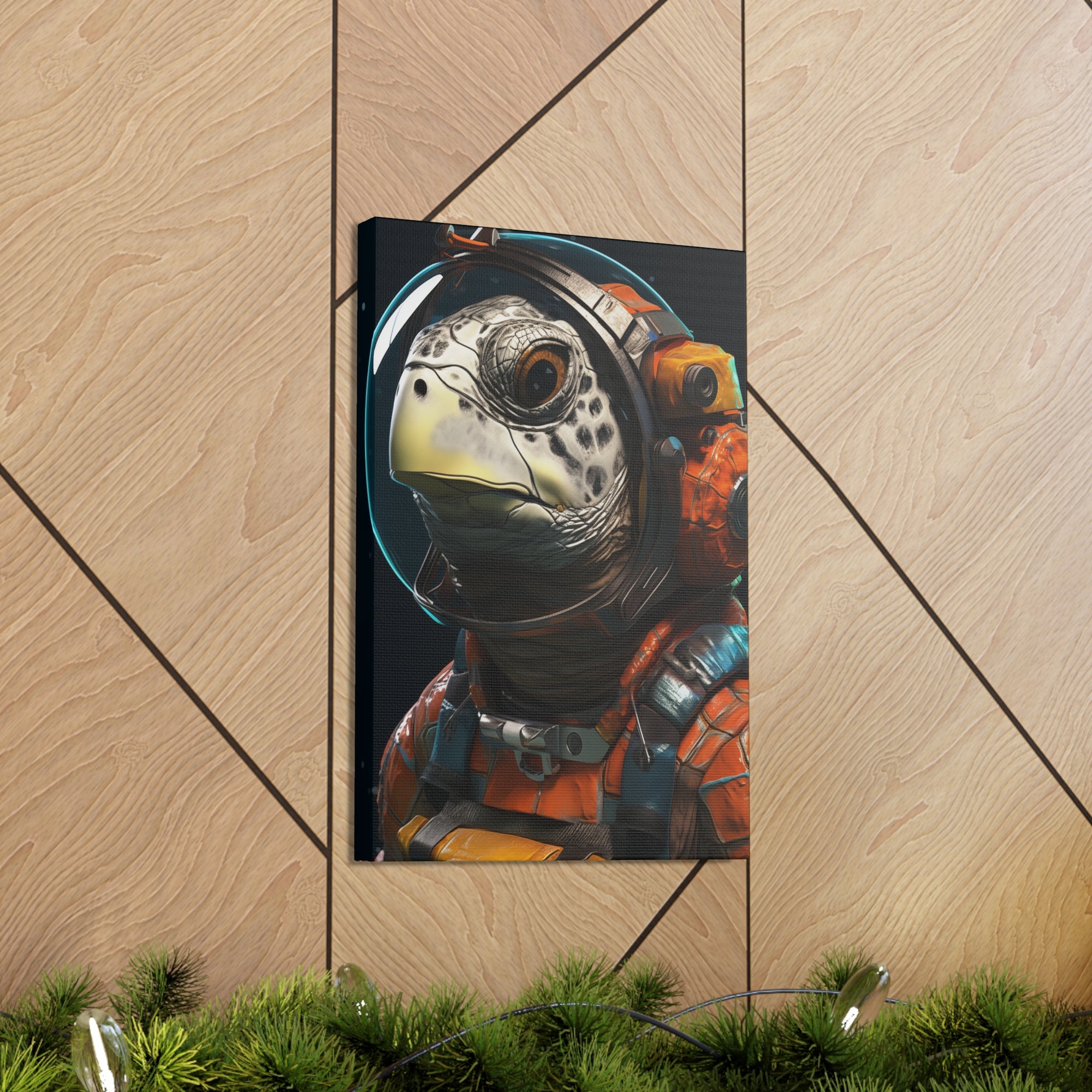 AstroTurtle 2 Canvas Wall Art - SynthFrame