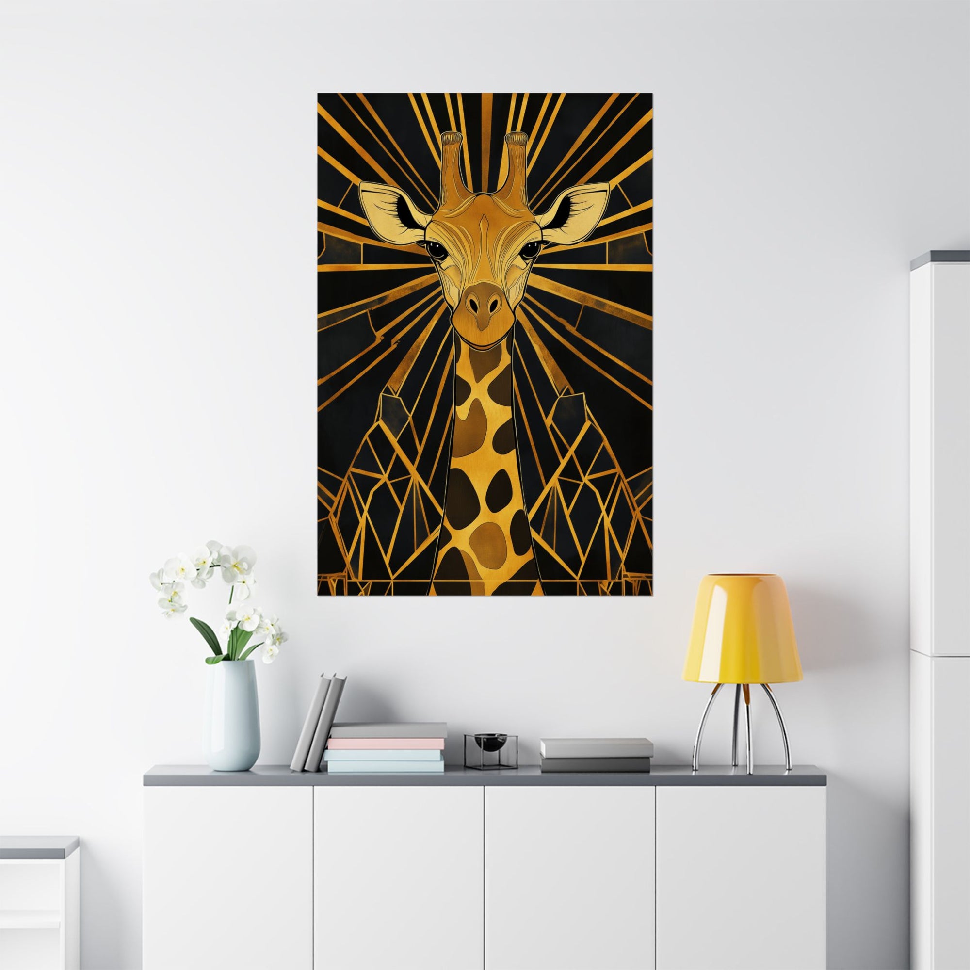 Gilded Giraffe Poster