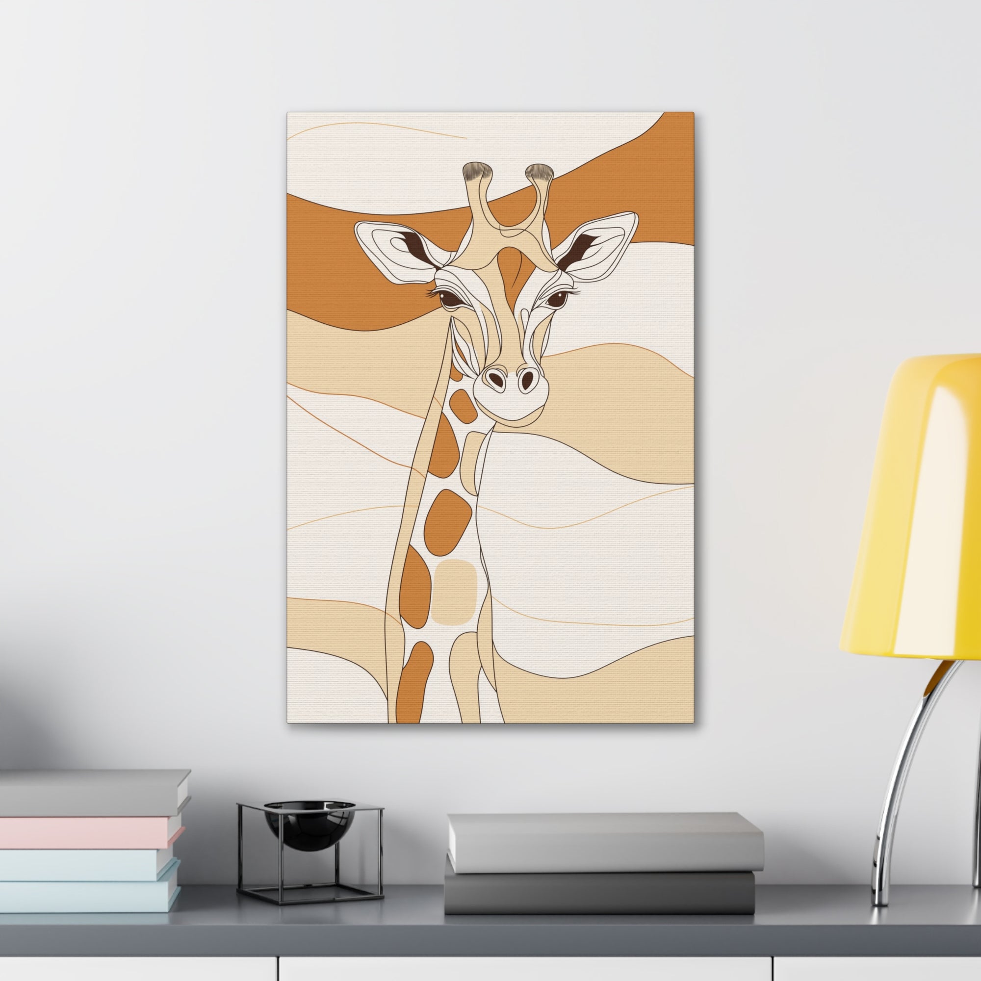 Essence of Giraffe Canvas Wall Art - SynthFrame