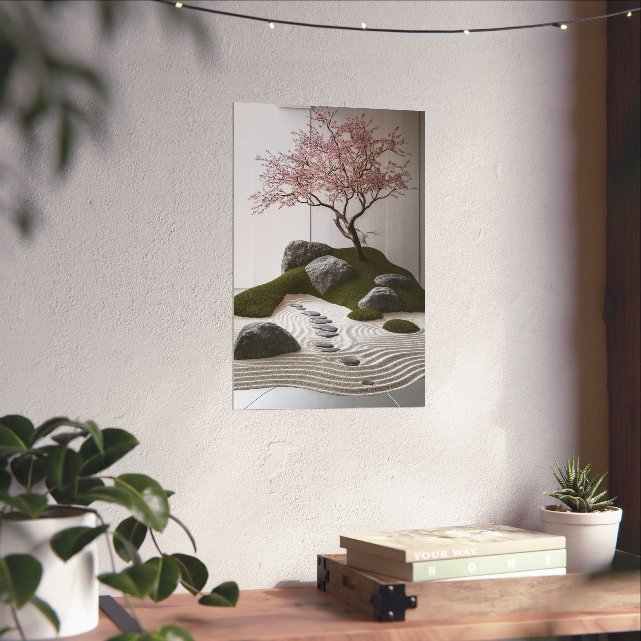 Zen Japanese Garden Poster Wall Art - SynthFrame