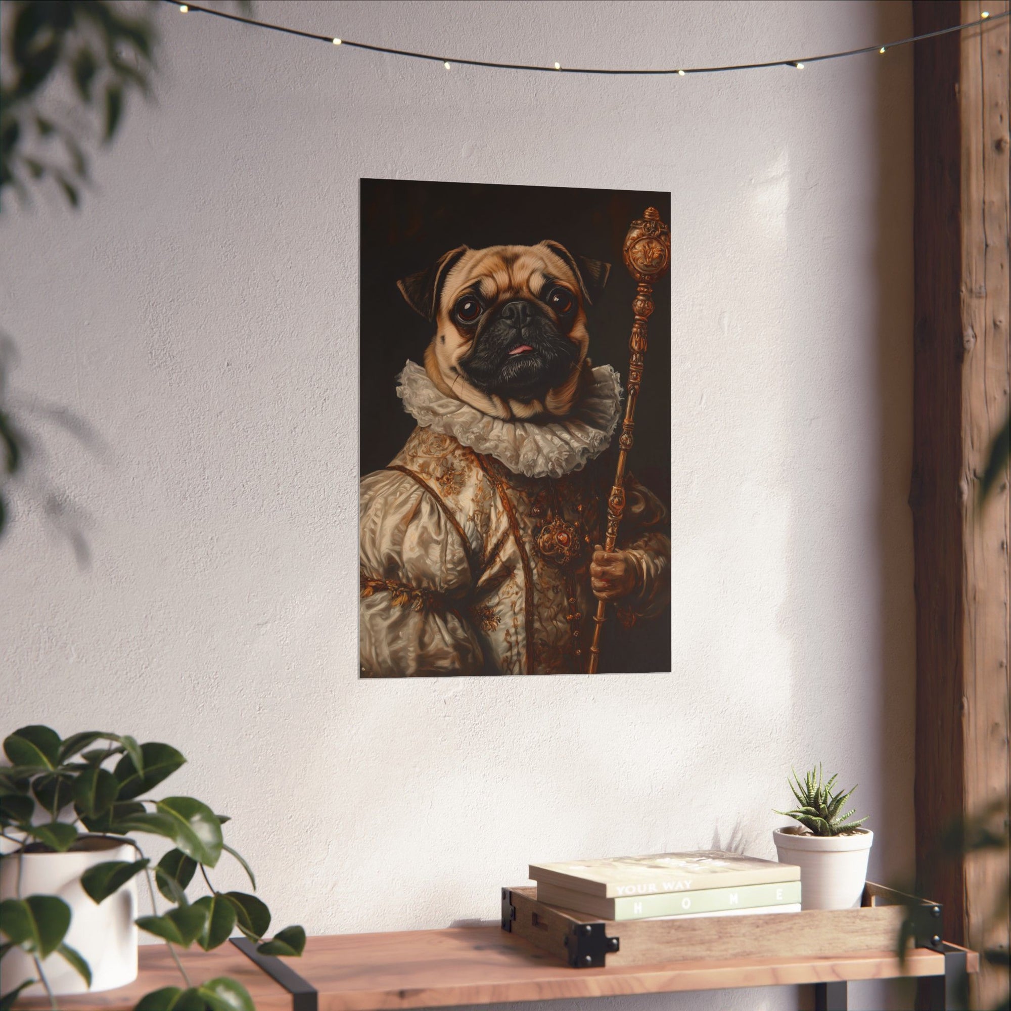 Renaissance Pug Poster