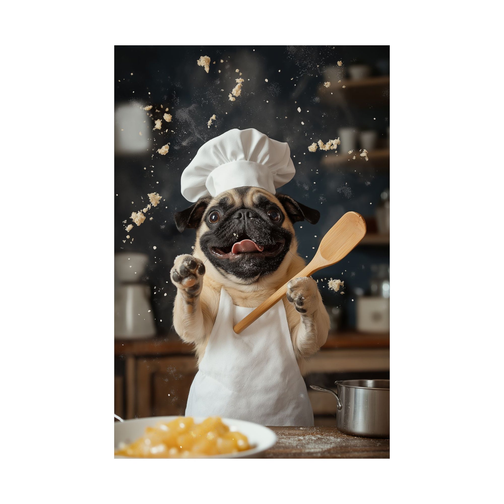 Chef Pug Poster