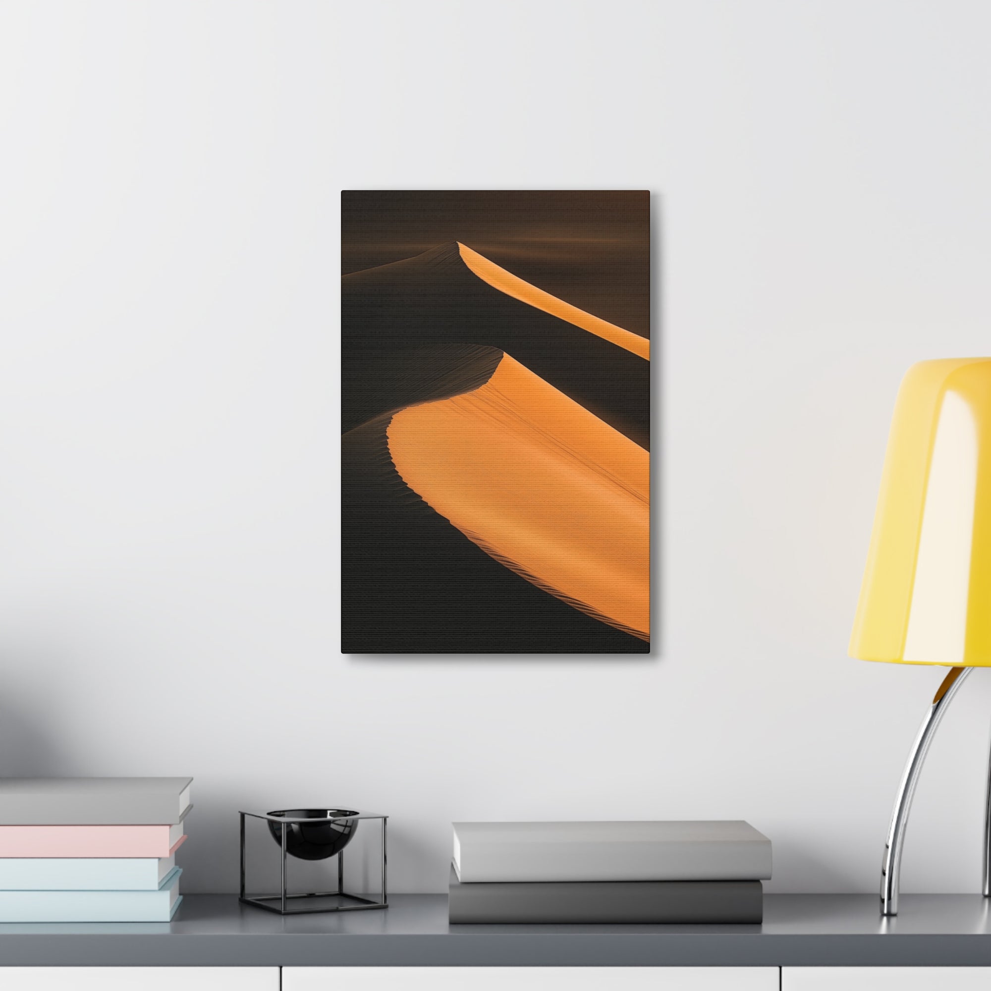 Minimalist Desert Dunes Canvas Wall Art - SynthFrame