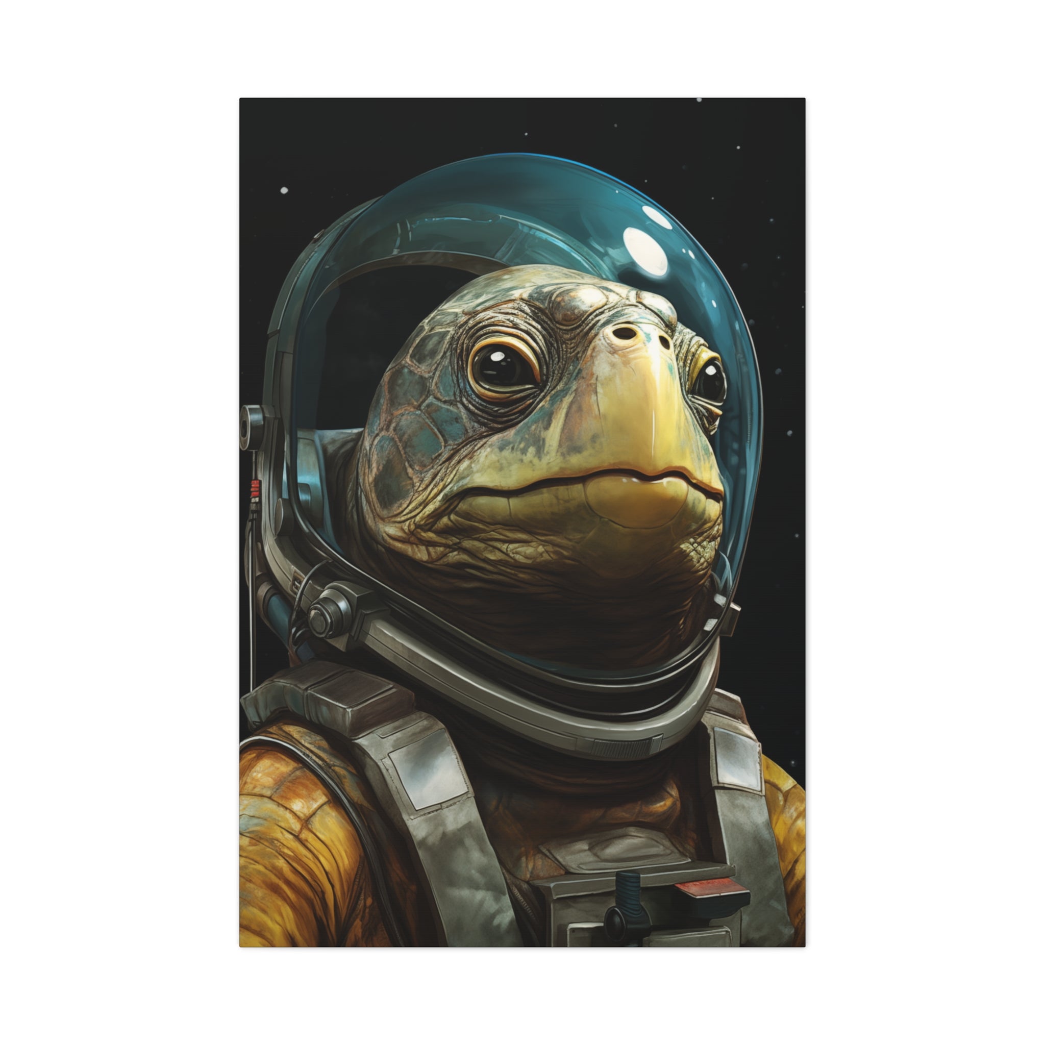 AstroTurtle 1 Canvas Wall Art - SynthFrame