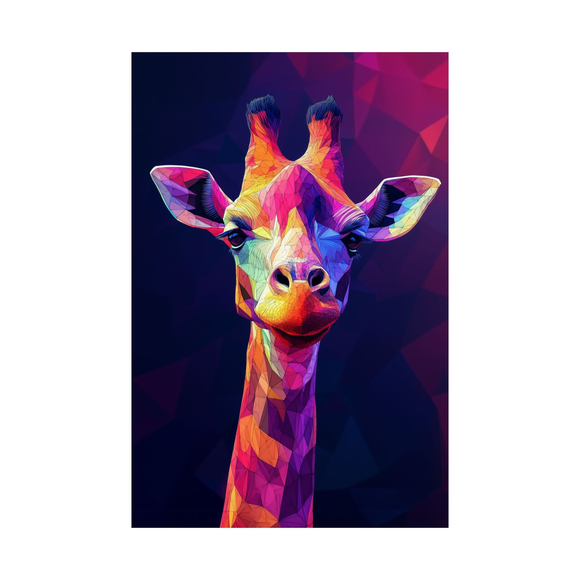 Crystalline Giraffe Poster