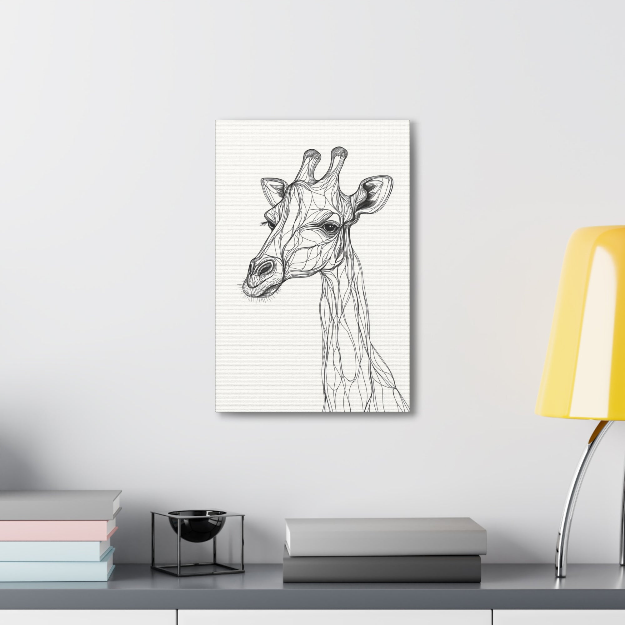 Essence of Giraffe Canvas Wall Art - SynthFrame