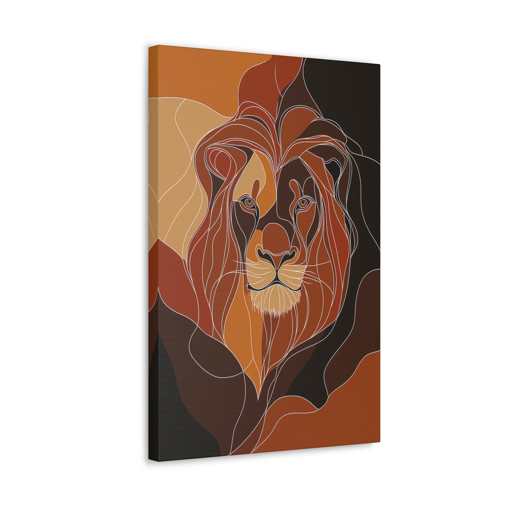 Essence of Lion Canvas Wall Art - SynthFrame