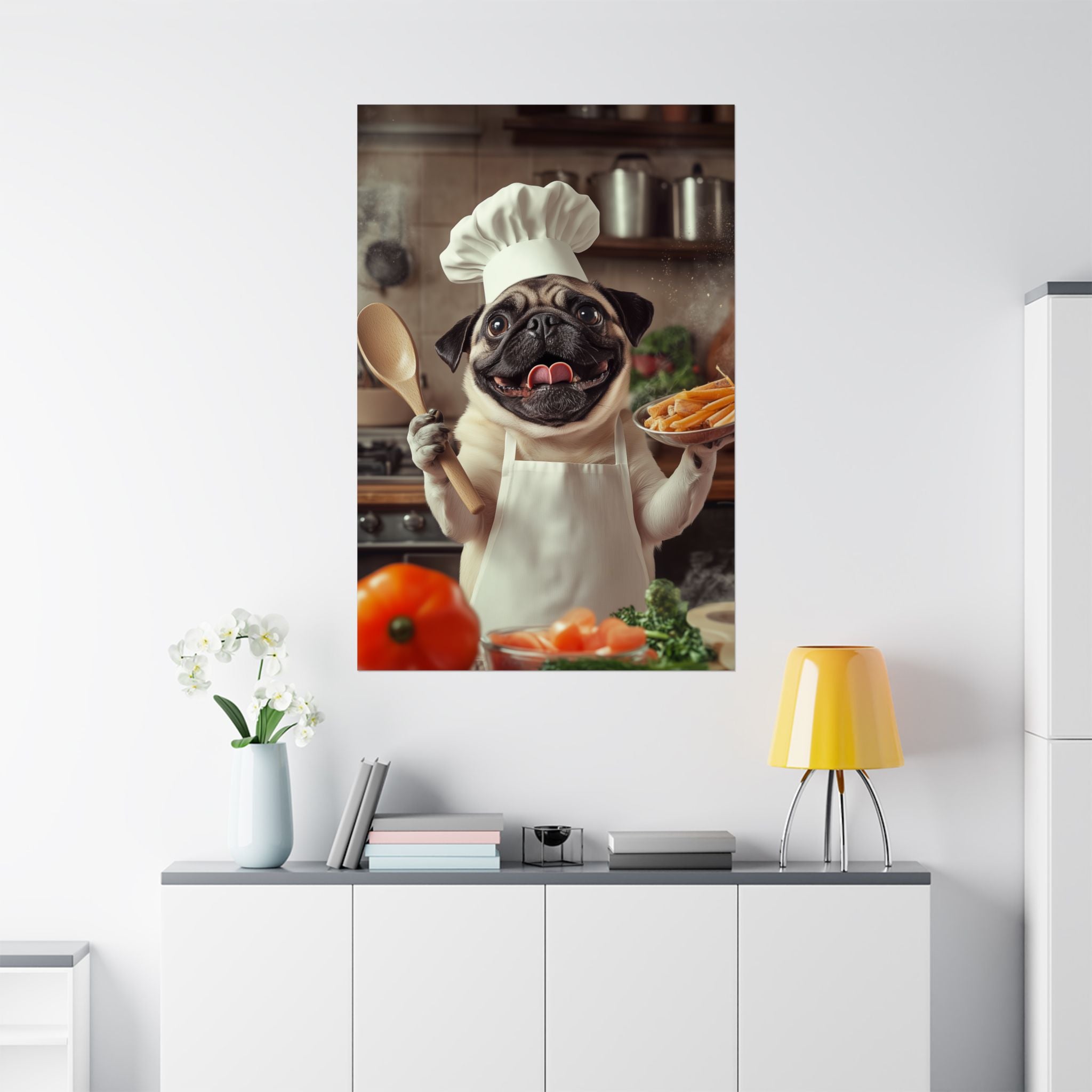 Chef Pug Poster