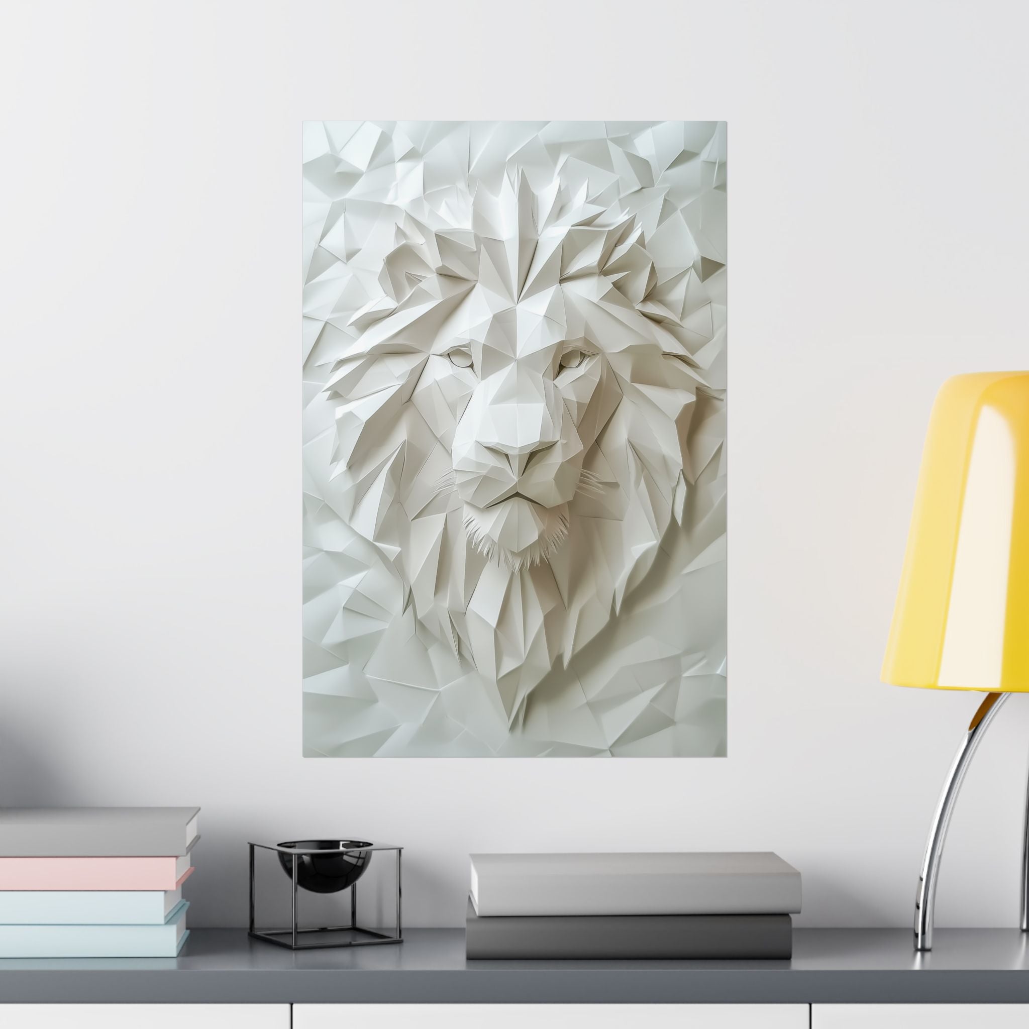 Folded Lion Poster