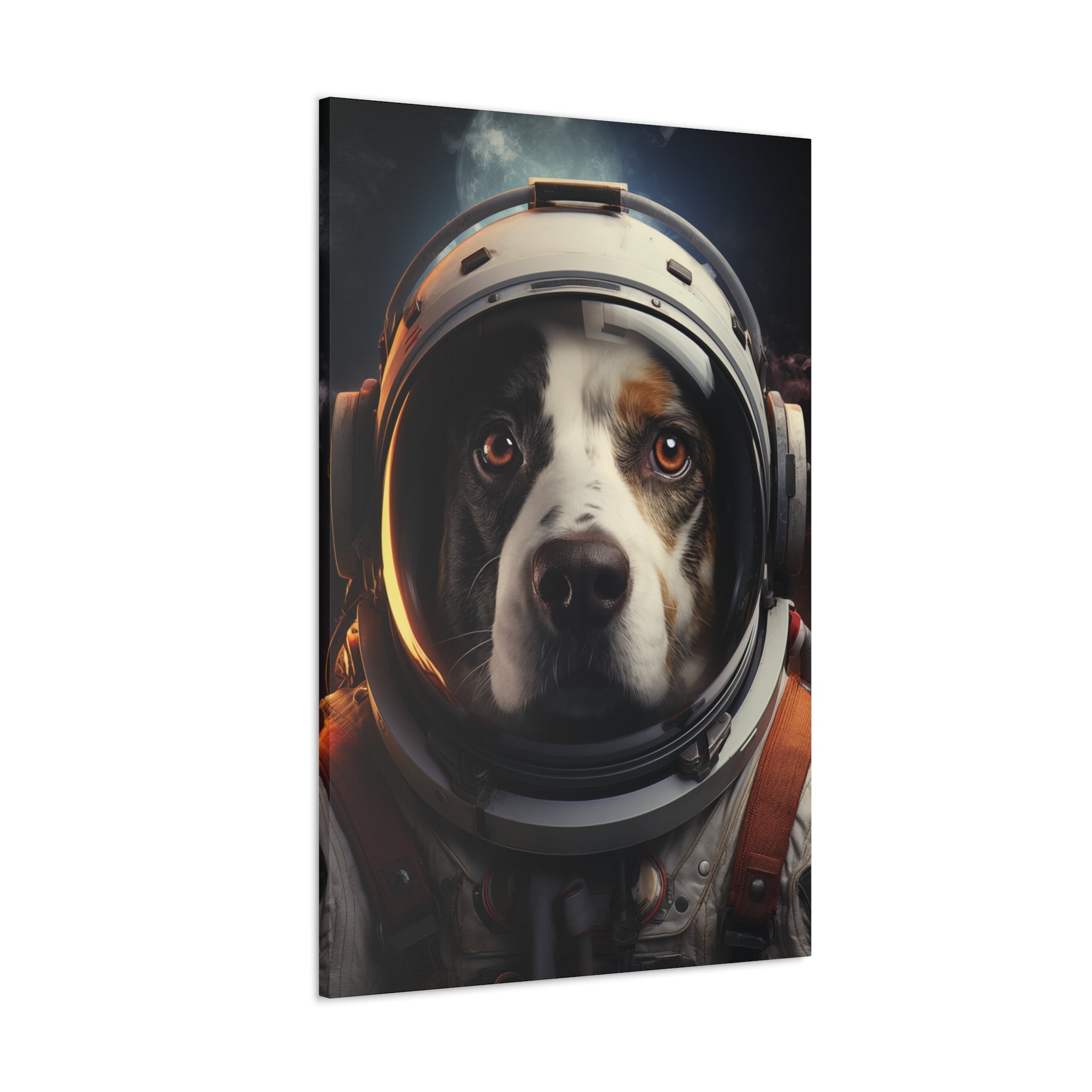 AstroDog 2 Canvas Wall Art - SynthFrame