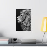 Zentangle Lion Poster