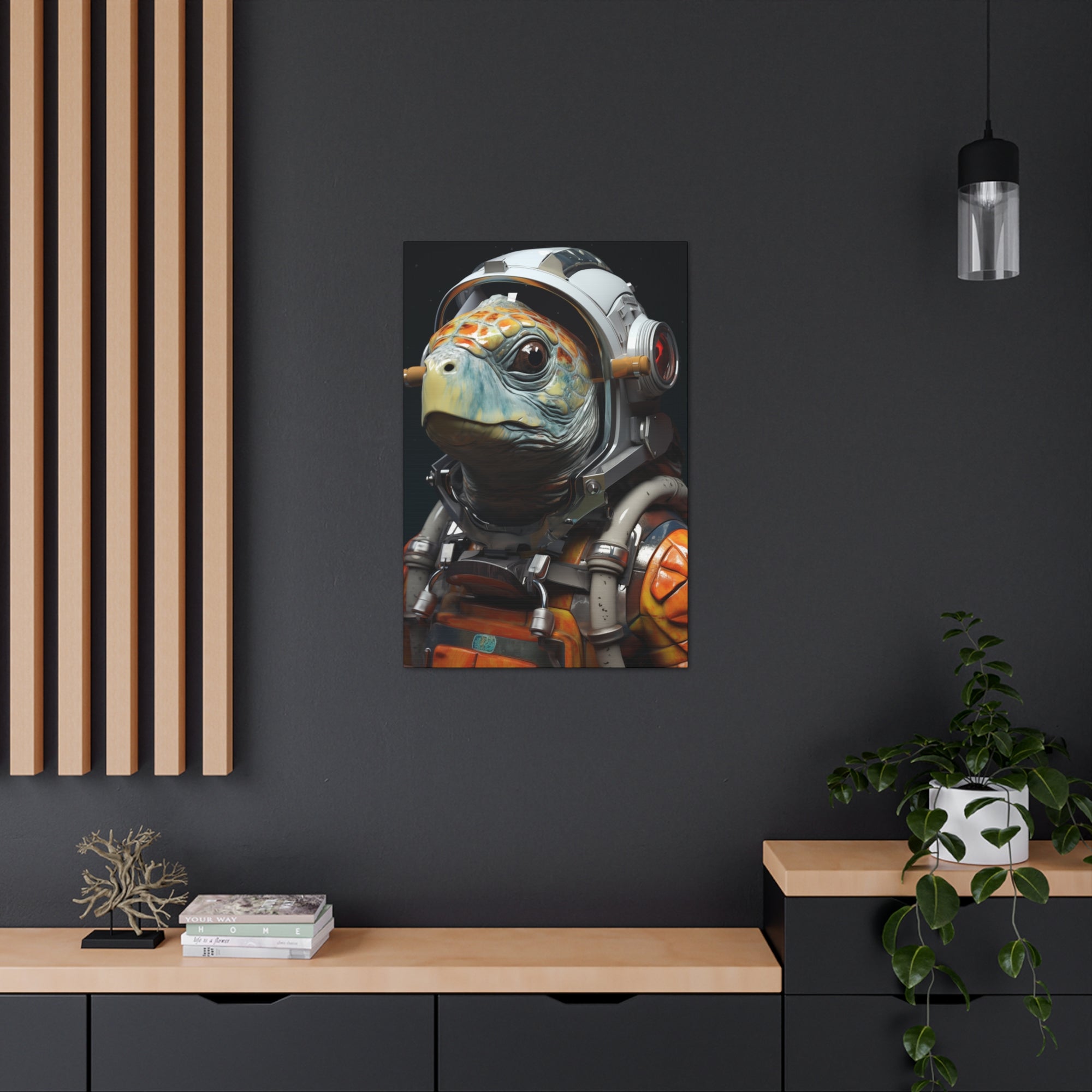 AstroTurtle 3 Canvas Wall Art - SynthFrame