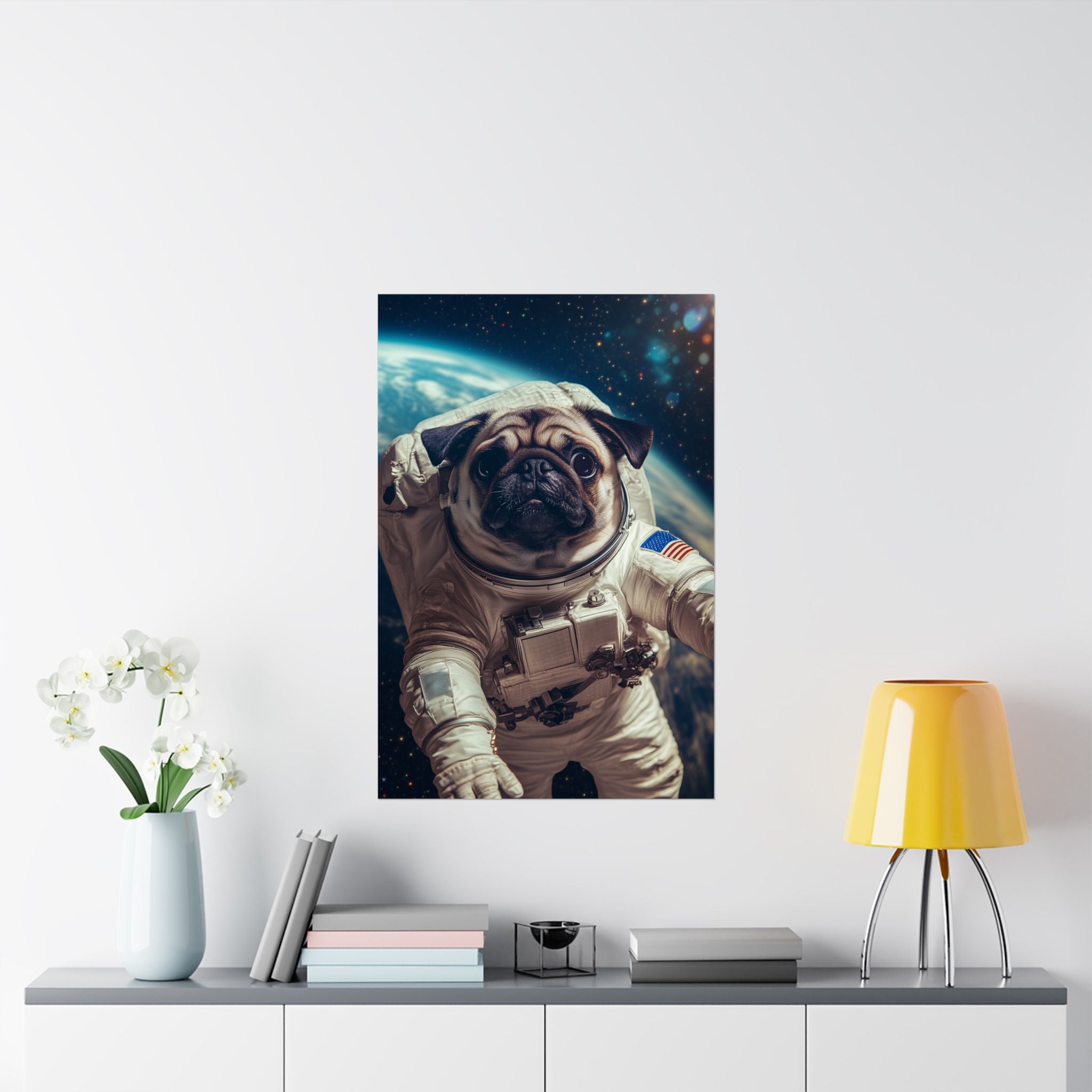 Cosmic Pug Poster