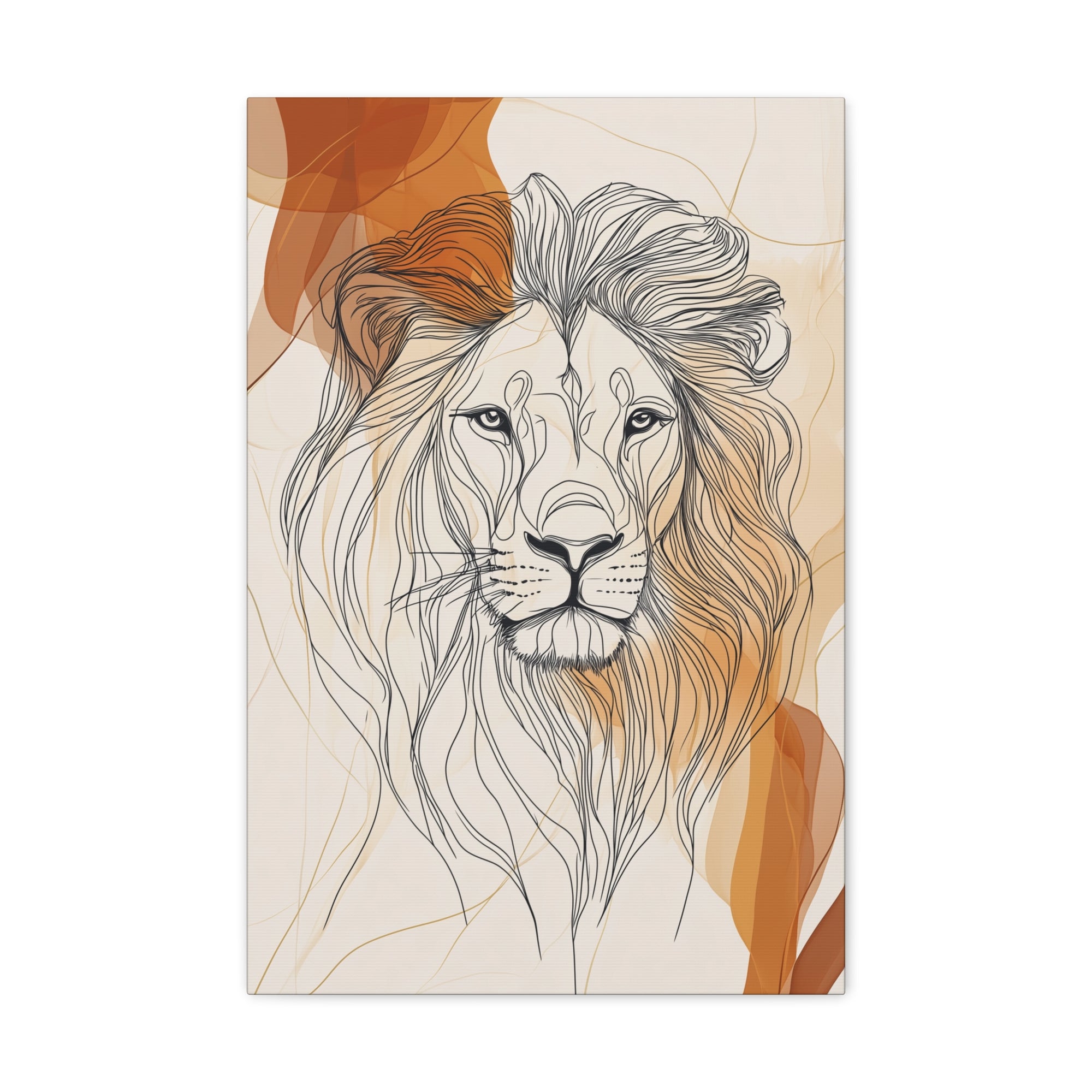 Essence of Lion Canvas Wall Art - SynthFrame