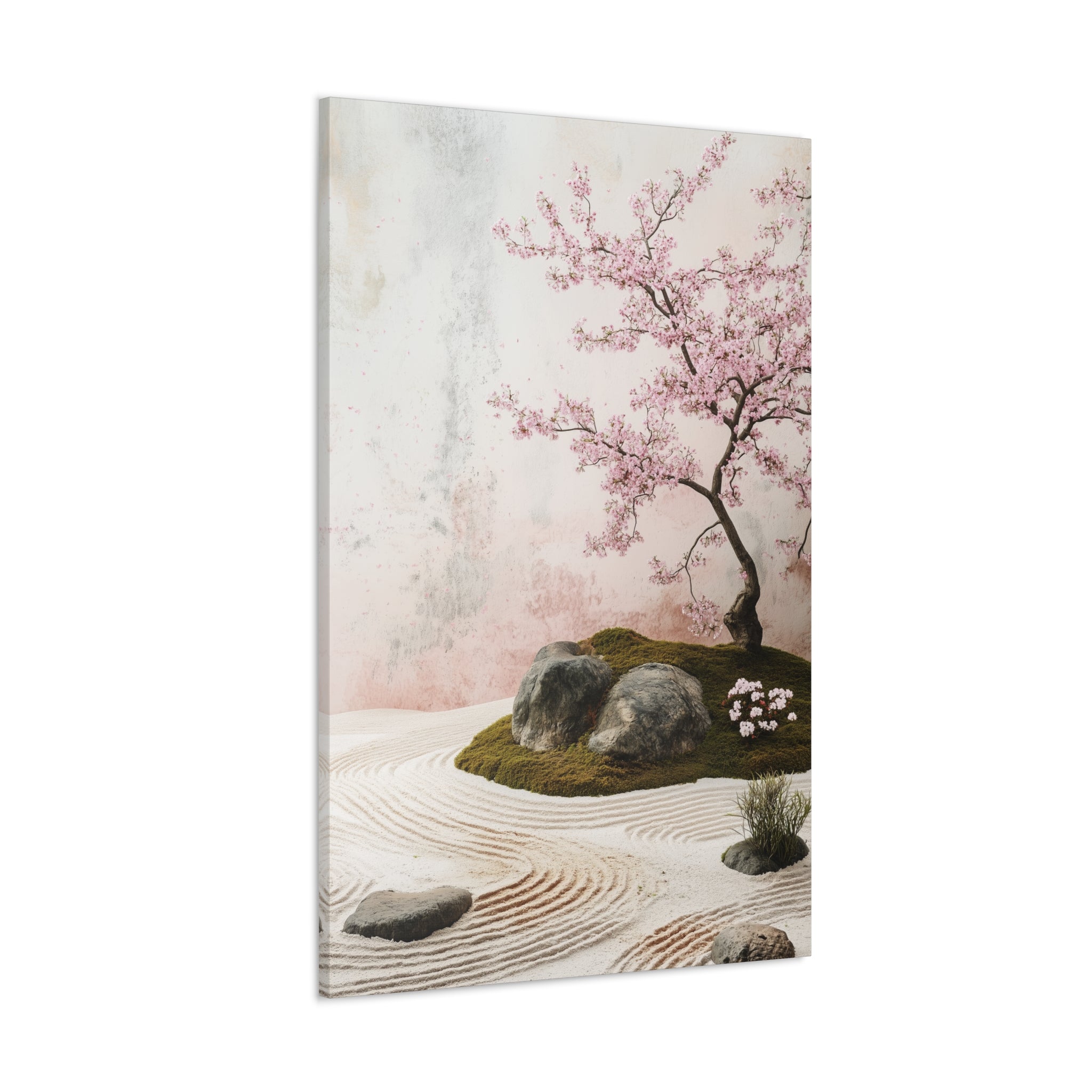 Zen Japanese Garden Canvas Wall Art - SynthFrame