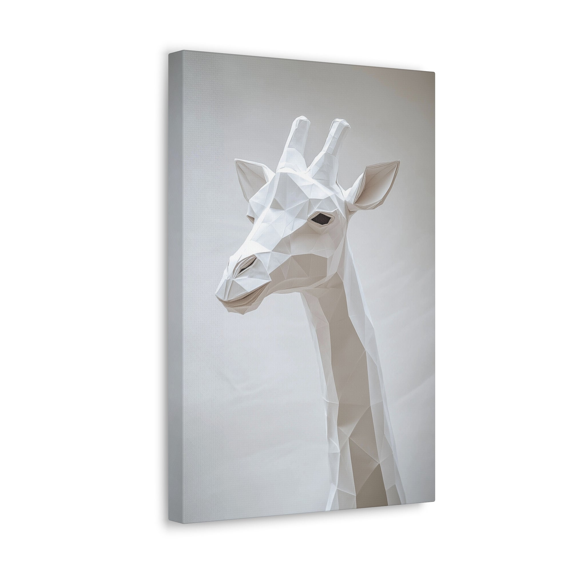 Folded Giraffe Canvas Wall Art - SynthFrame