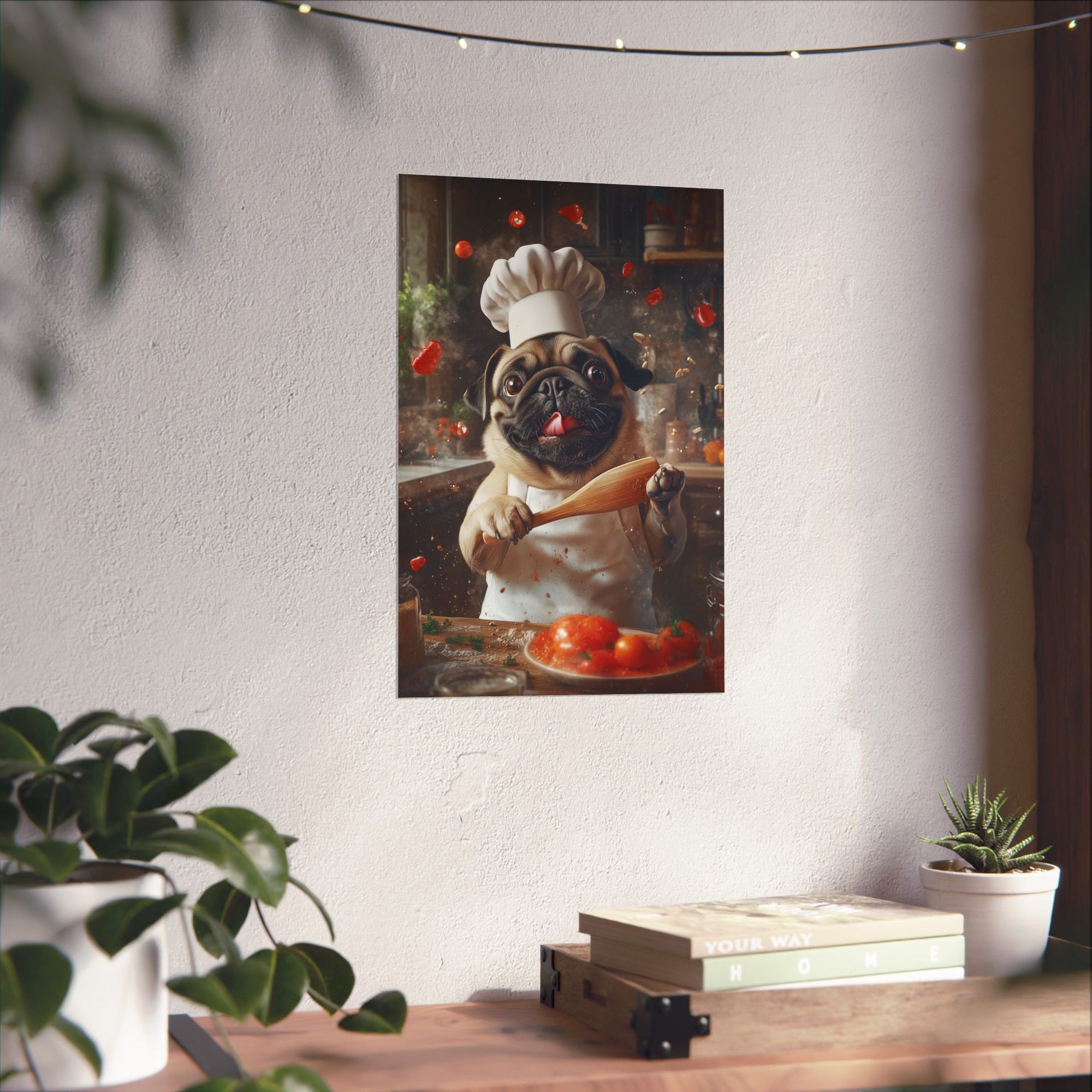 Chef Pug Poster