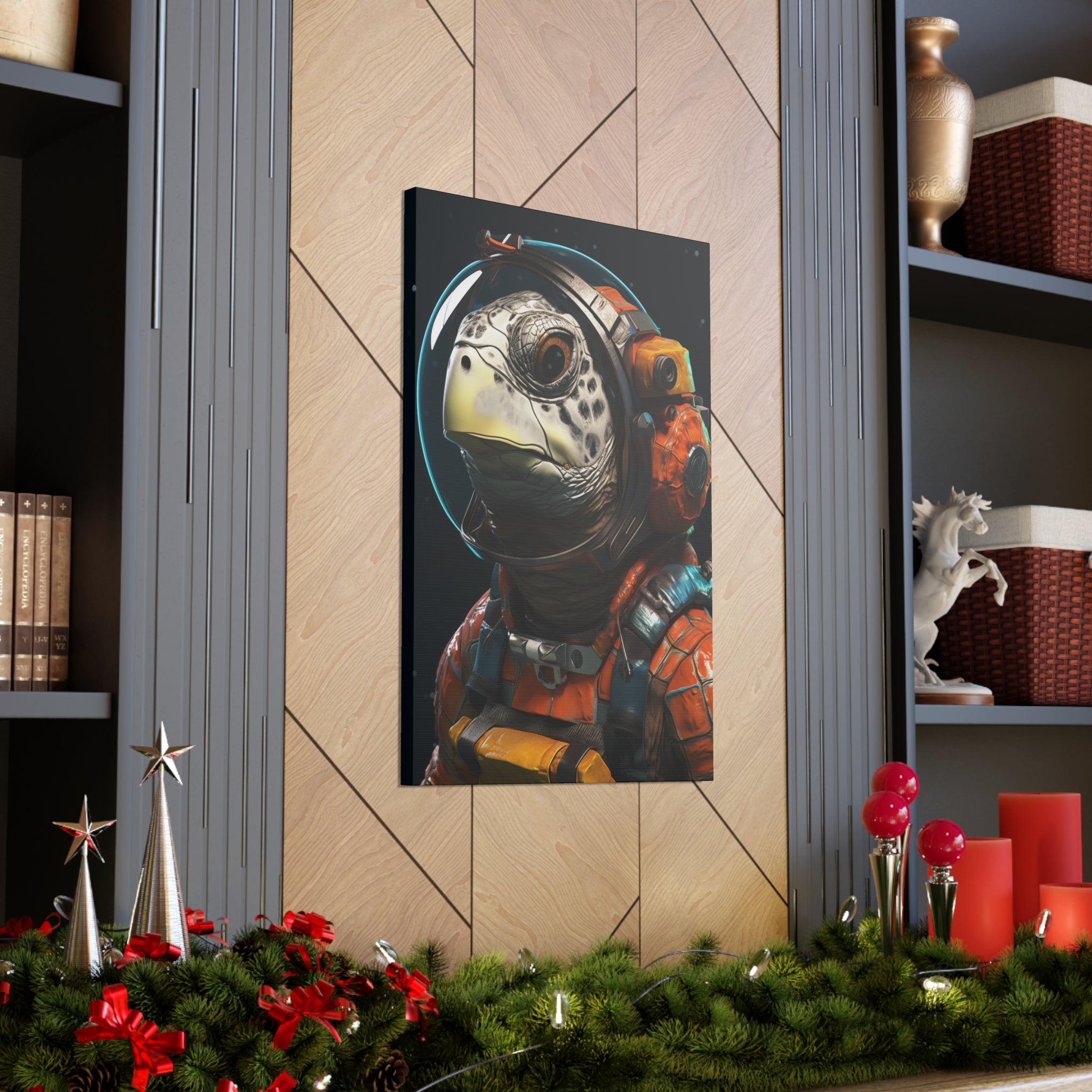 AstroTurtle 2 Canvas Wall Art - SynthFrame